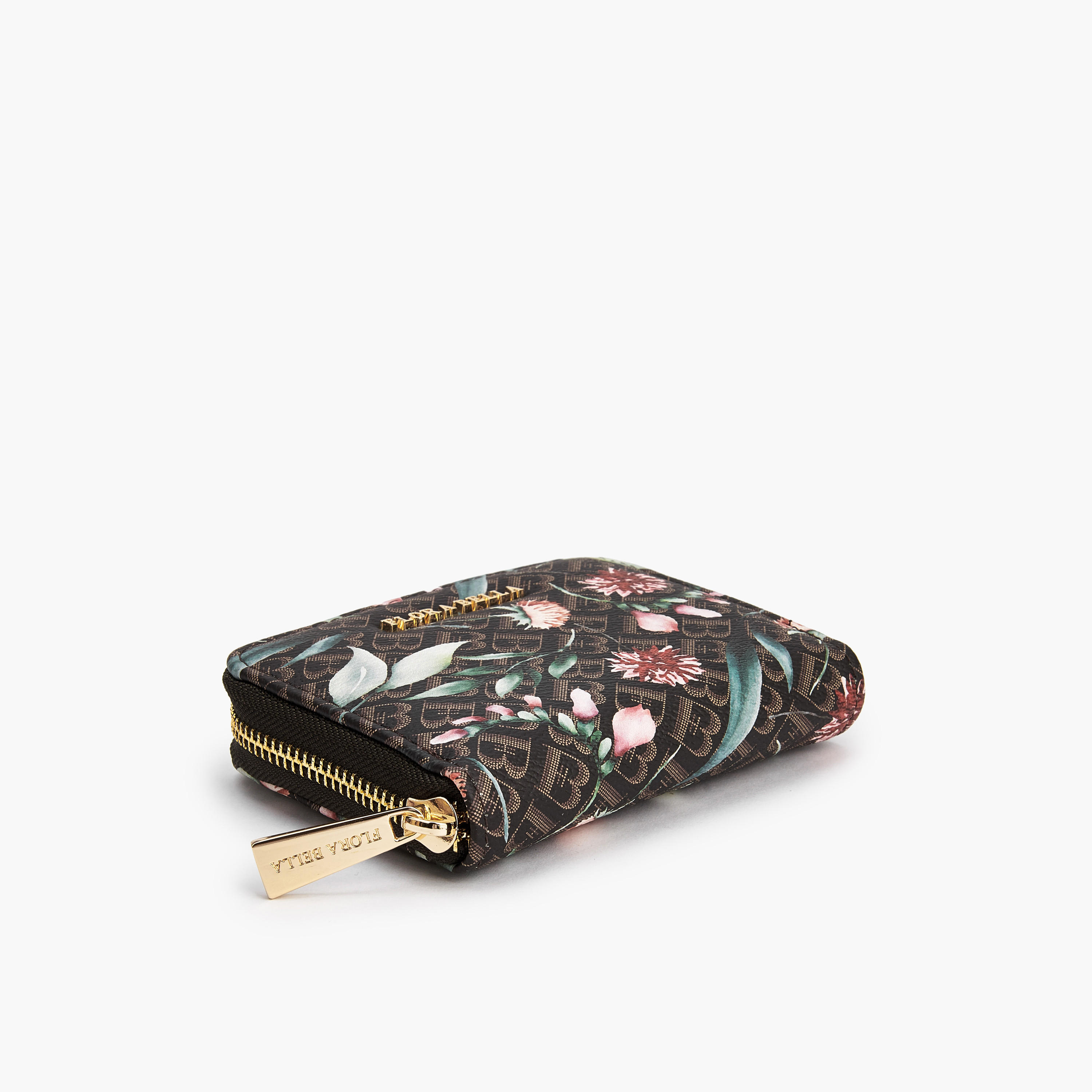 محفظة مونوجرام بسحاب دائري وطبعات زهرية من فلورا بيلا-women-bagsandwallets-wallets-image-5