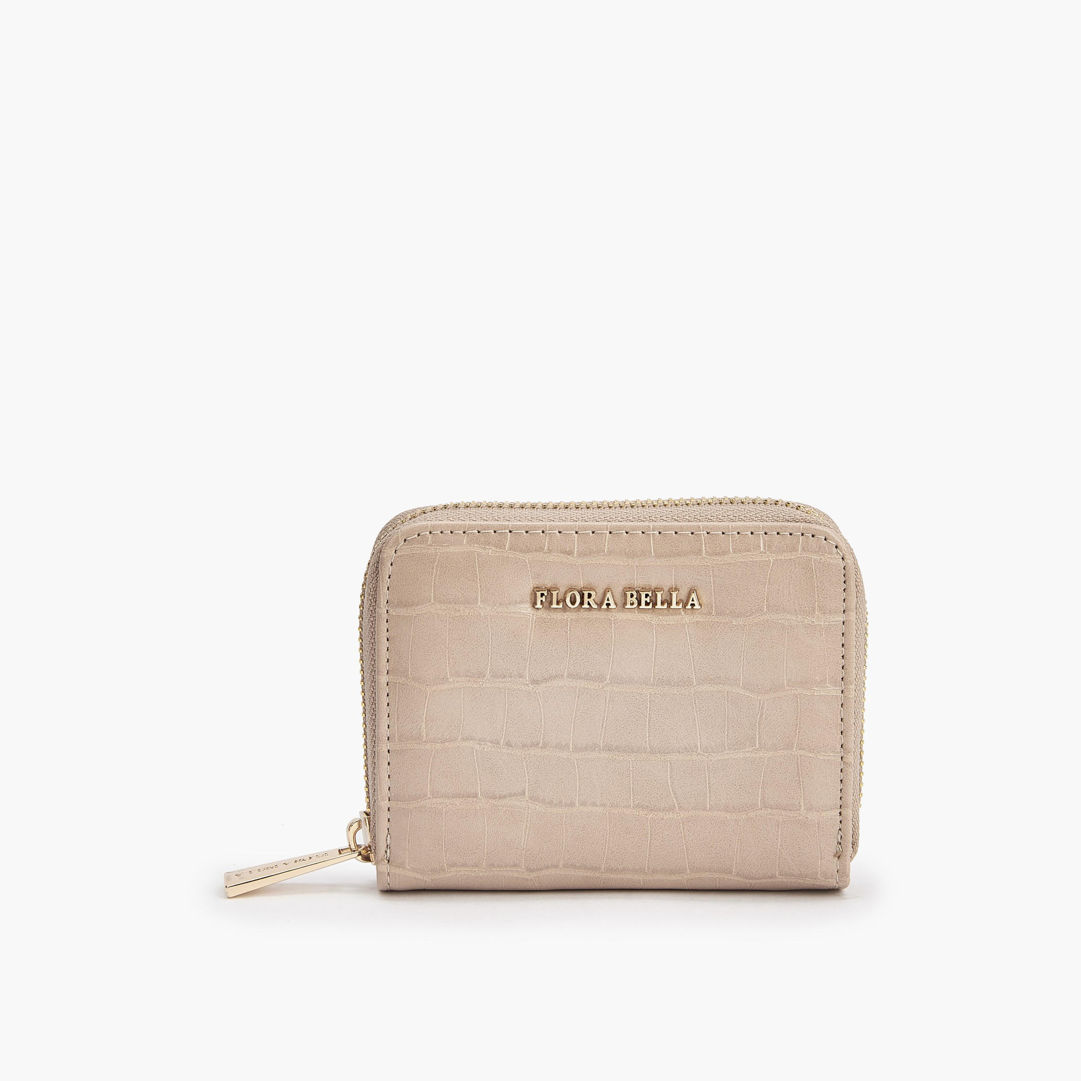 محفظة بارزة الملمس بسحاب من فلورا بيلا-women-bagsandwallets-wallets-image-1
