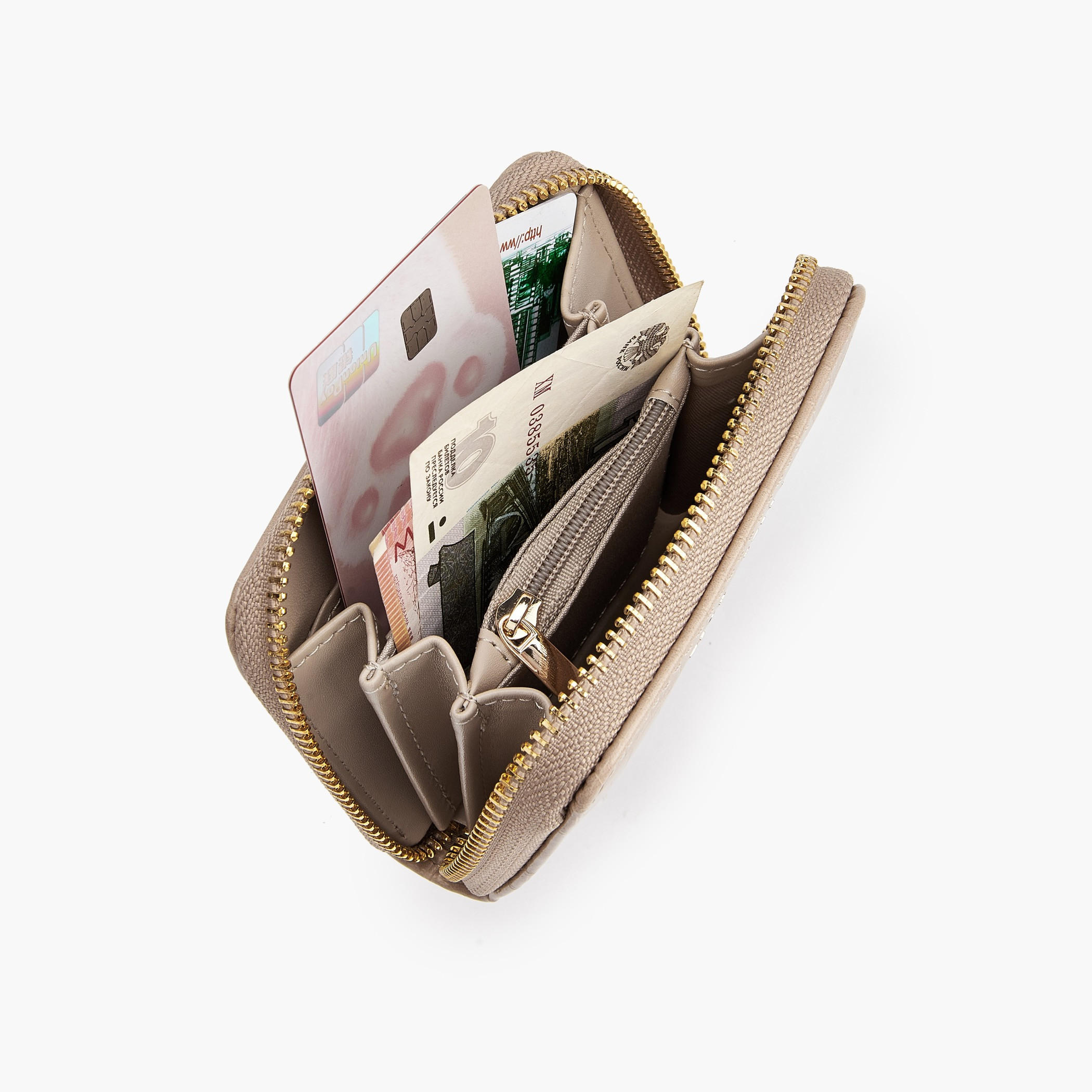 محفظة بارزة الملمس بسحاب من فلورا بيلا-women-bagsandwallets-wallets-image-7