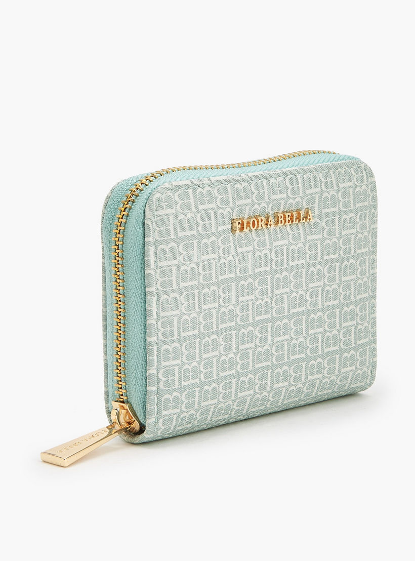 Flora Bella Monogram Print Zip Around Wallet-women-bagsandwallets-wallets-image-2