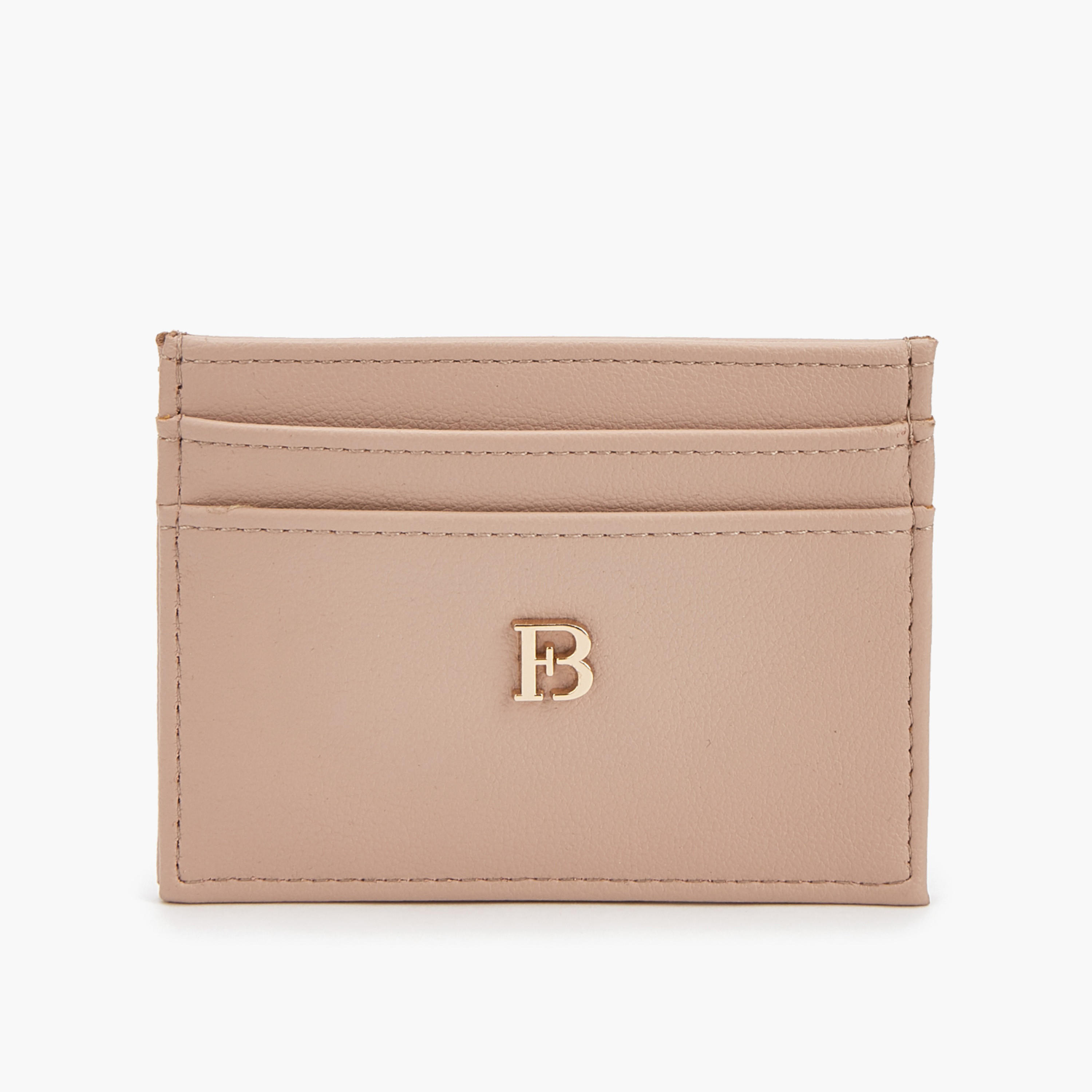 Flora Bella Logo Metallic Accent Card Holder-women-bagsandwallets-wallets-image-1