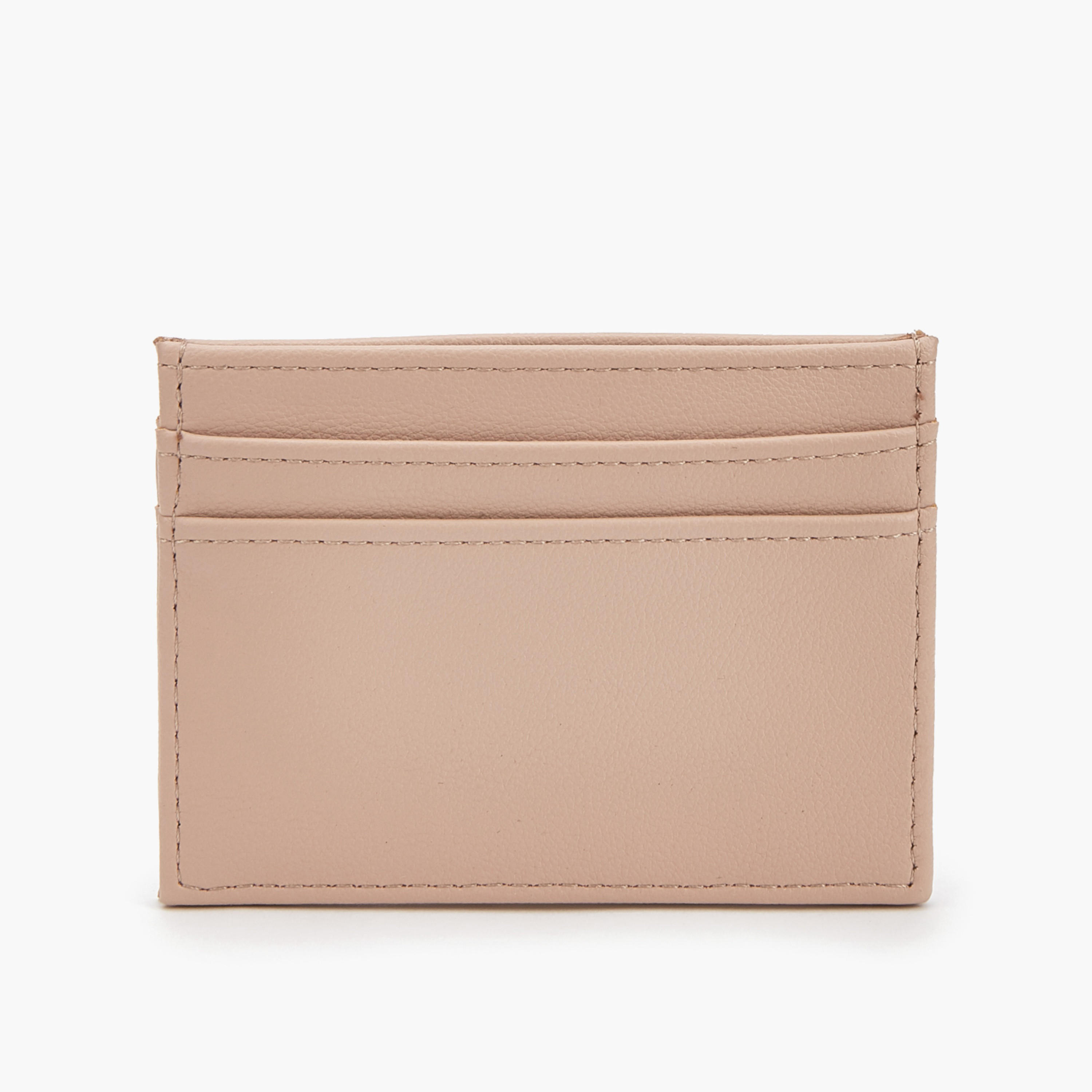 Flora Bella Logo Metallic Accent Card Holder-women-bagsandwallets-wallets-image-2