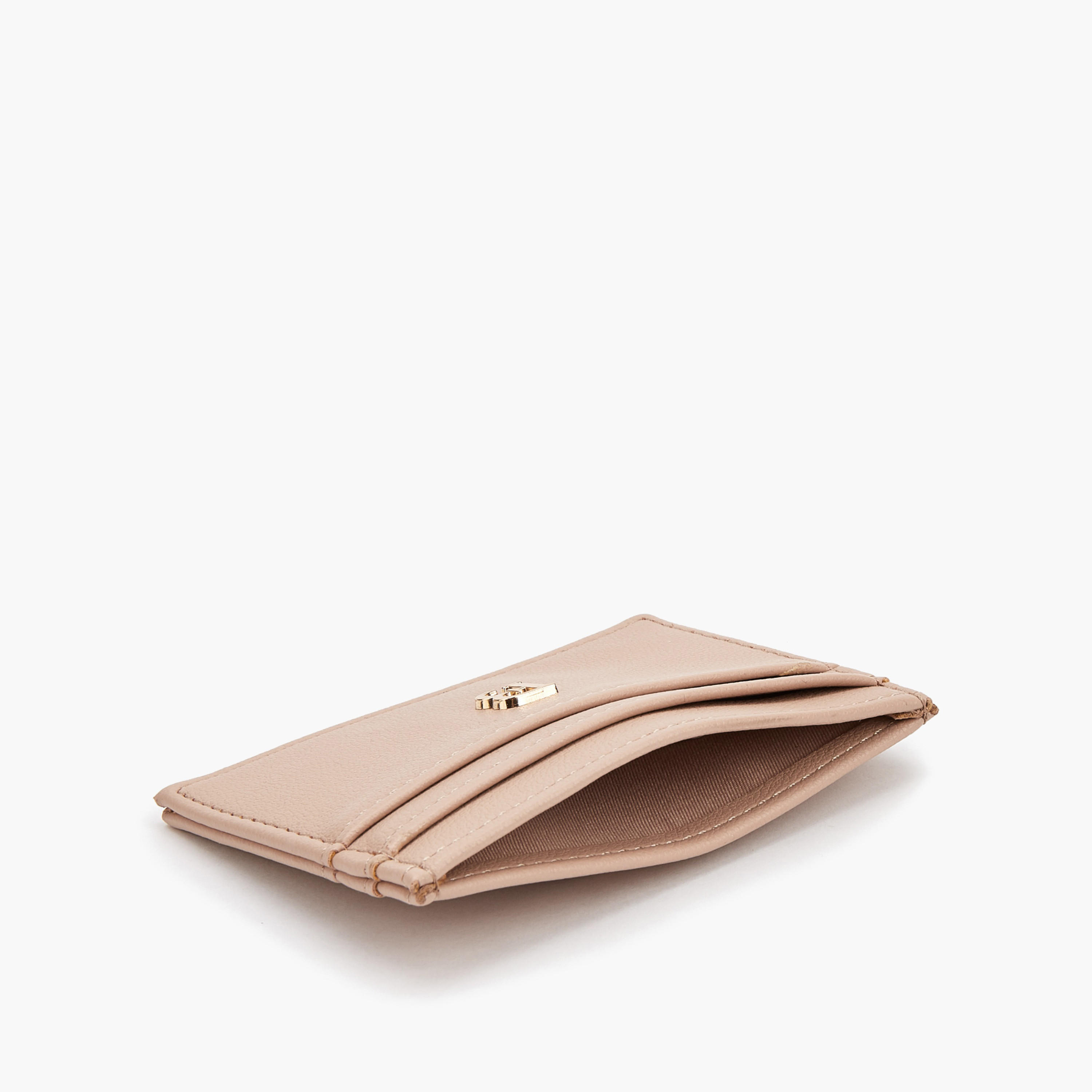 Flora Bella Logo Metallic Accent Card Holder-women-bagsandwallets-wallets-image-6