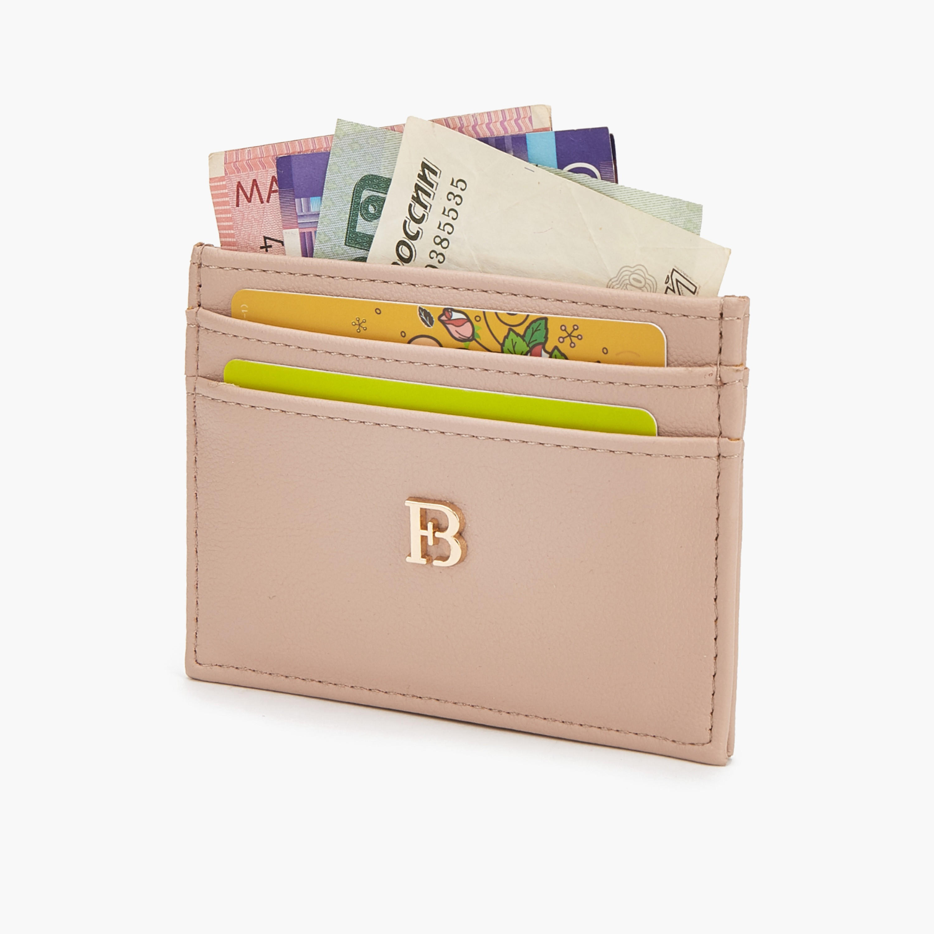 Flora Bella Logo Metallic Accent Card Holder-women-bagsandwallets-wallets-image-7