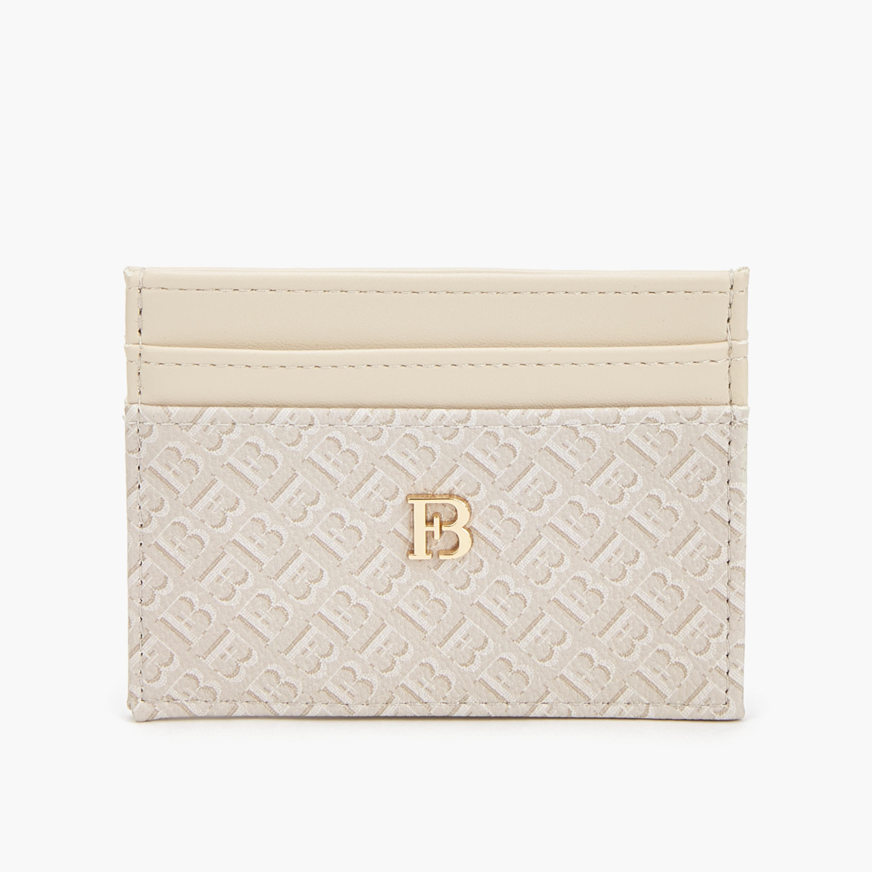 Flora Bella Monogram Print Card Holder-women-bagsandwallets-wallets-image-1