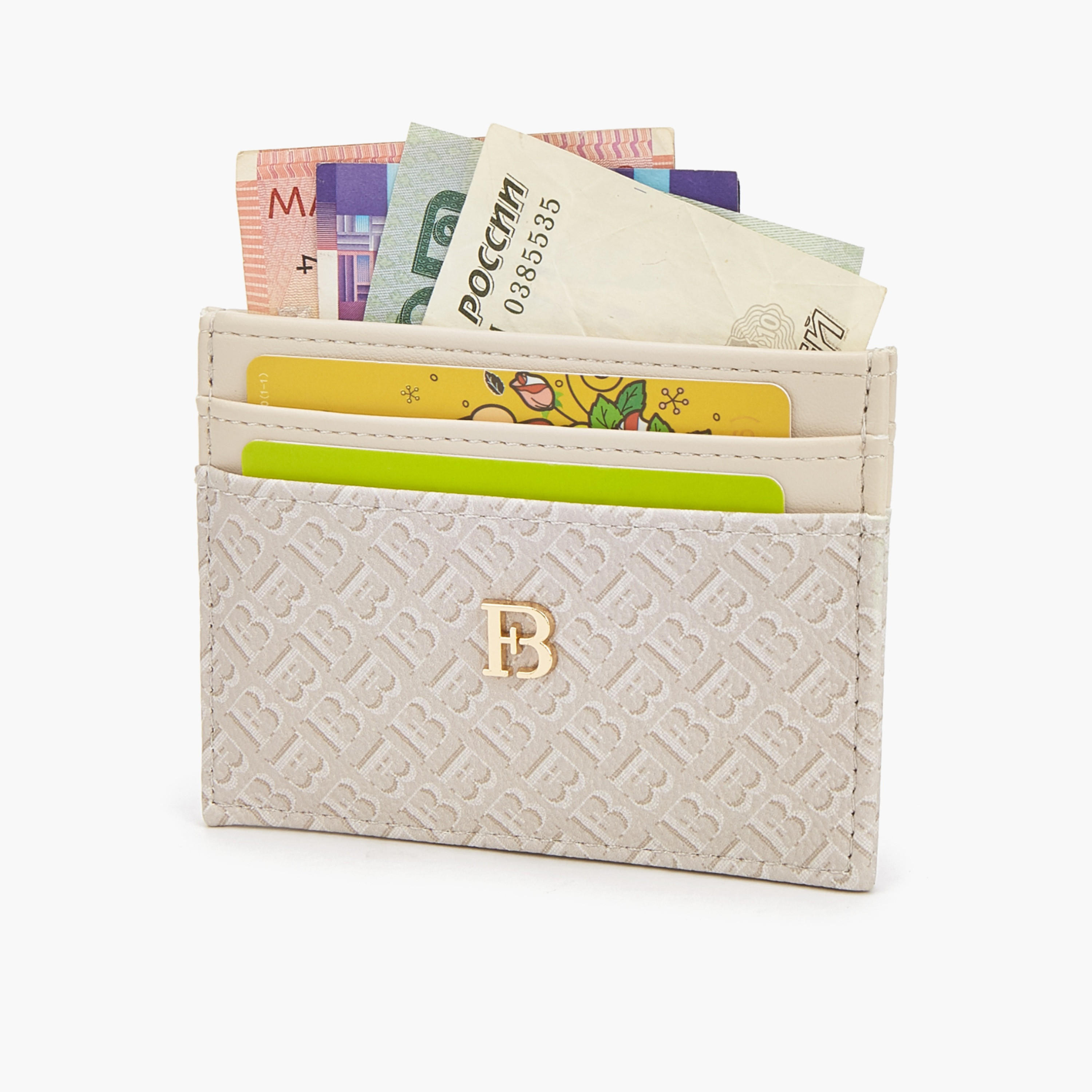 Flora Bella Monogram Print Card Holder-women-bagsandwallets-wallets-image-7