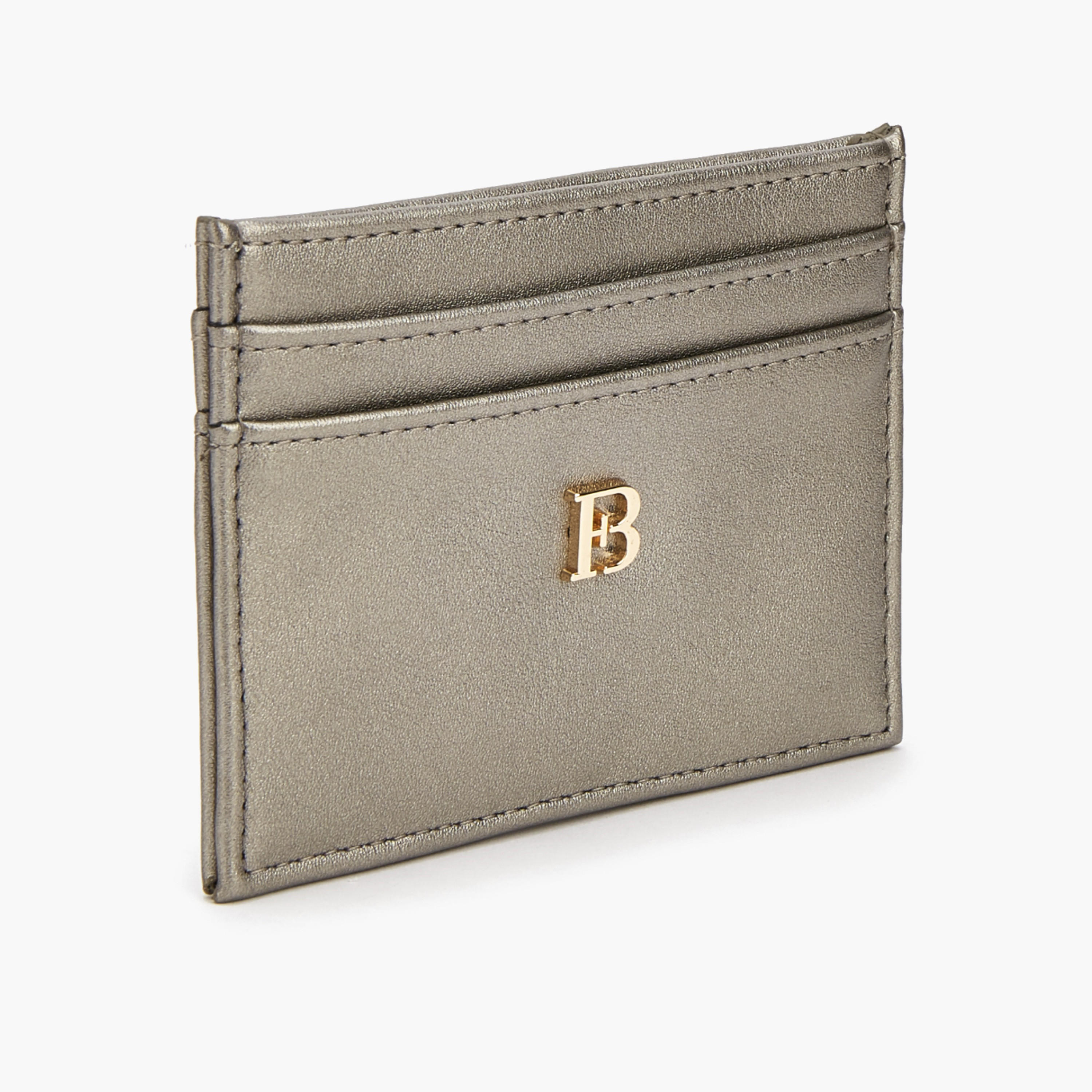 Flora Bella Logo Metallic Accent Card Holder-women-bagsandwallets-wallets-image-3