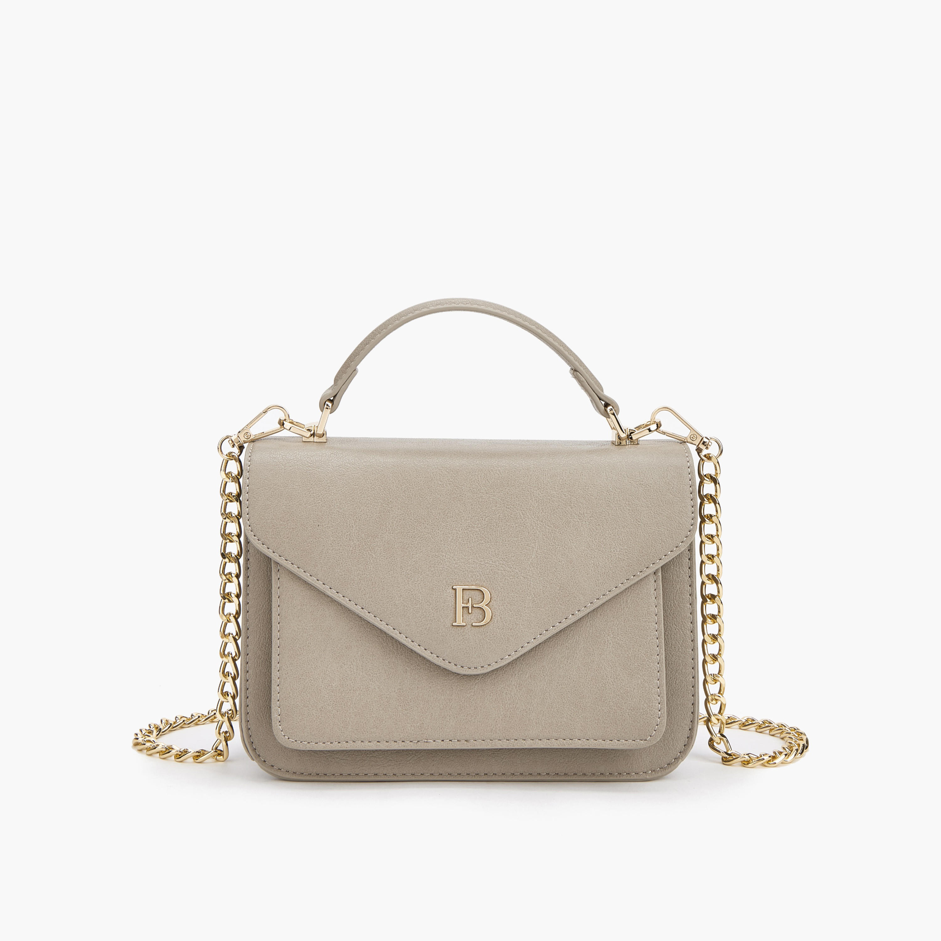 شنطة كروس بودي بحزام سلسلة قابل للفصل وزينة الشعار من فلورا بيلا-women-bagsandwallets-handbags-image-1