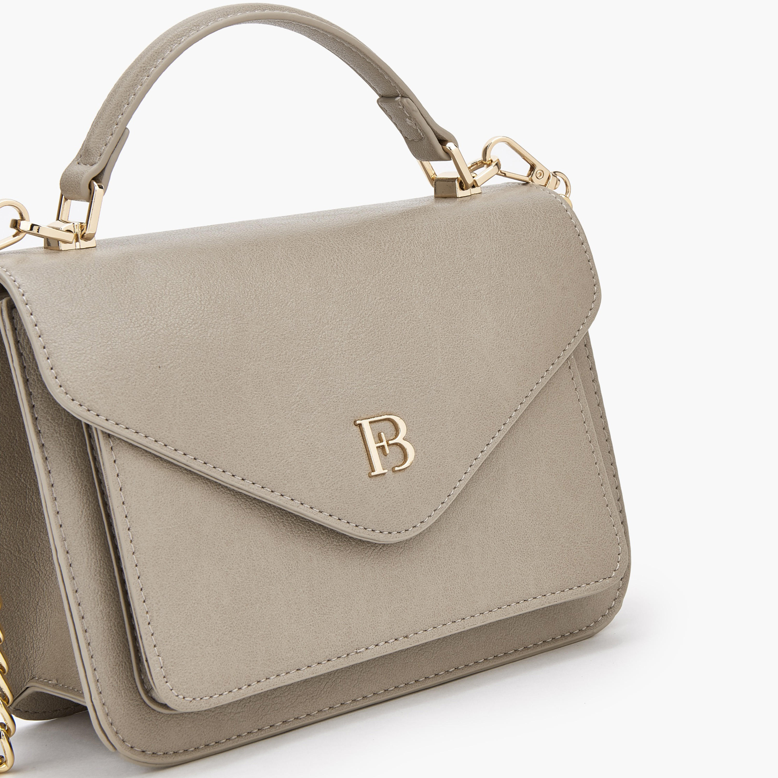 شنطة كروس بودي بحزام سلسلة قابل للفصل وزينة الشعار من فلورا بيلا-women-bagsandwallets-handbags-image-3