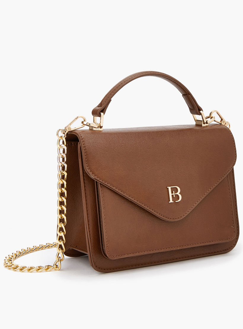 شنطة كروس بودي بحزام سلسلة قابل للفصل وزينة الشعار من فلورا بيلا-women-bagsandwallets-handbags-image-2