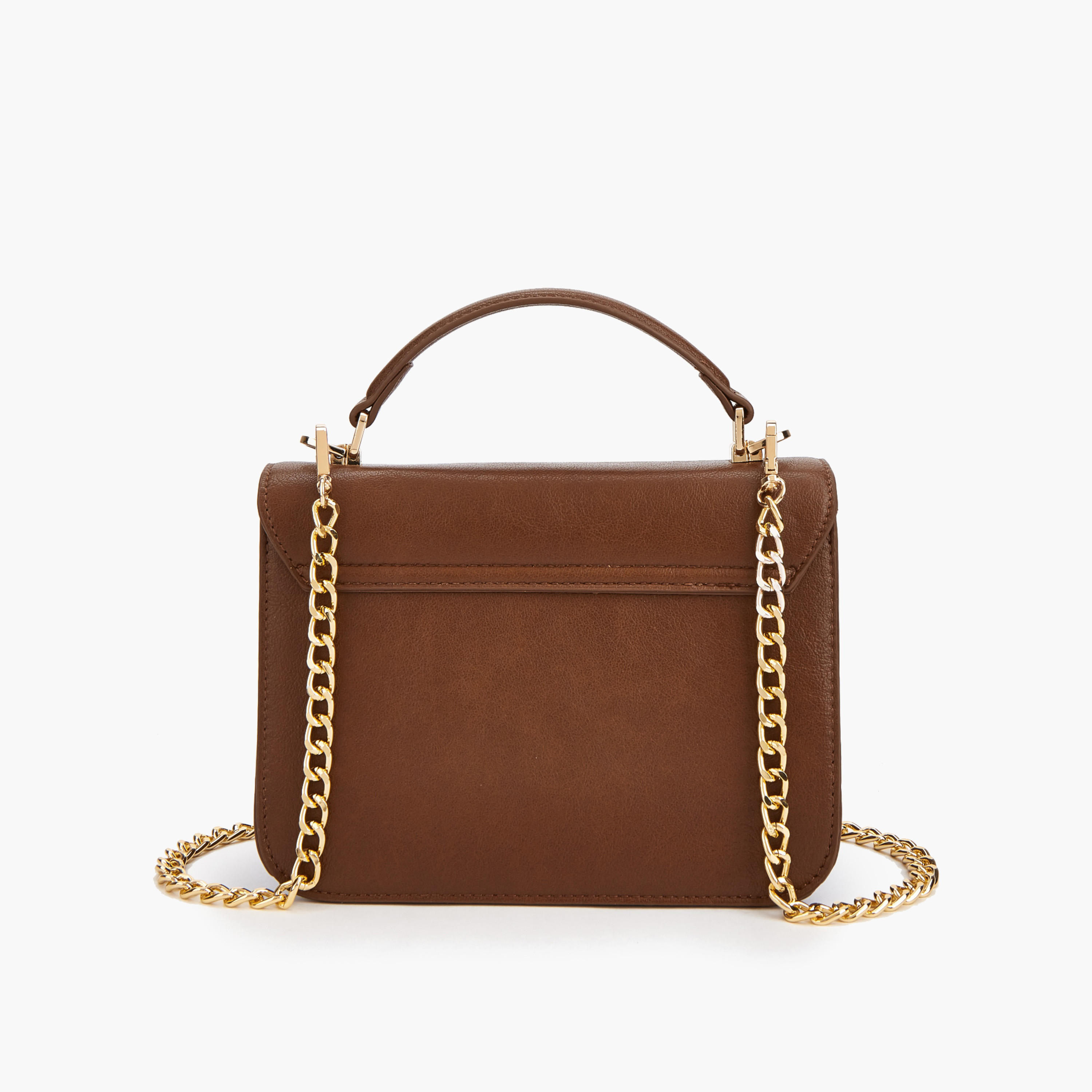 شنطة كروس بودي بحزام سلسلة قابل للفصل وزينة الشعار من فلورا بيلا-women-bagsandwallets-handbags-image-4