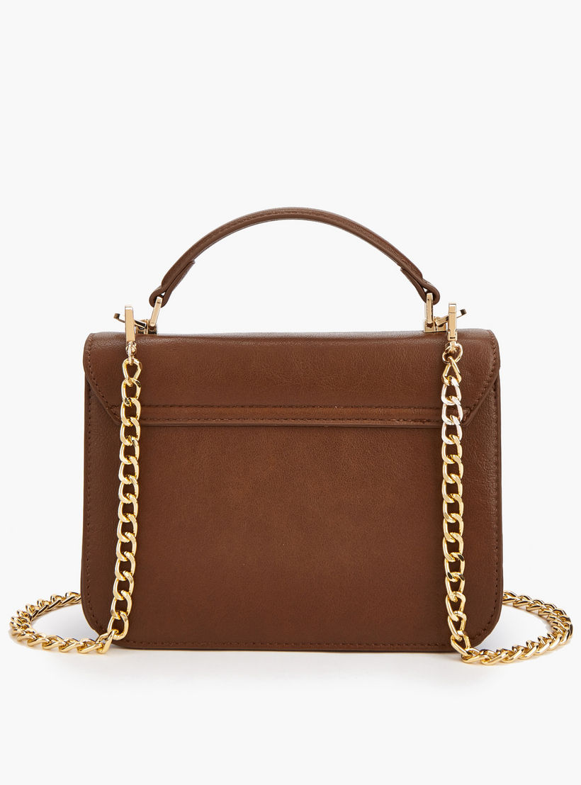 شنطة كروس بودي بحزام سلسلة قابل للفصل وزينة الشعار من فلورا بيلا-women-bagsandwallets-handbags-image-4