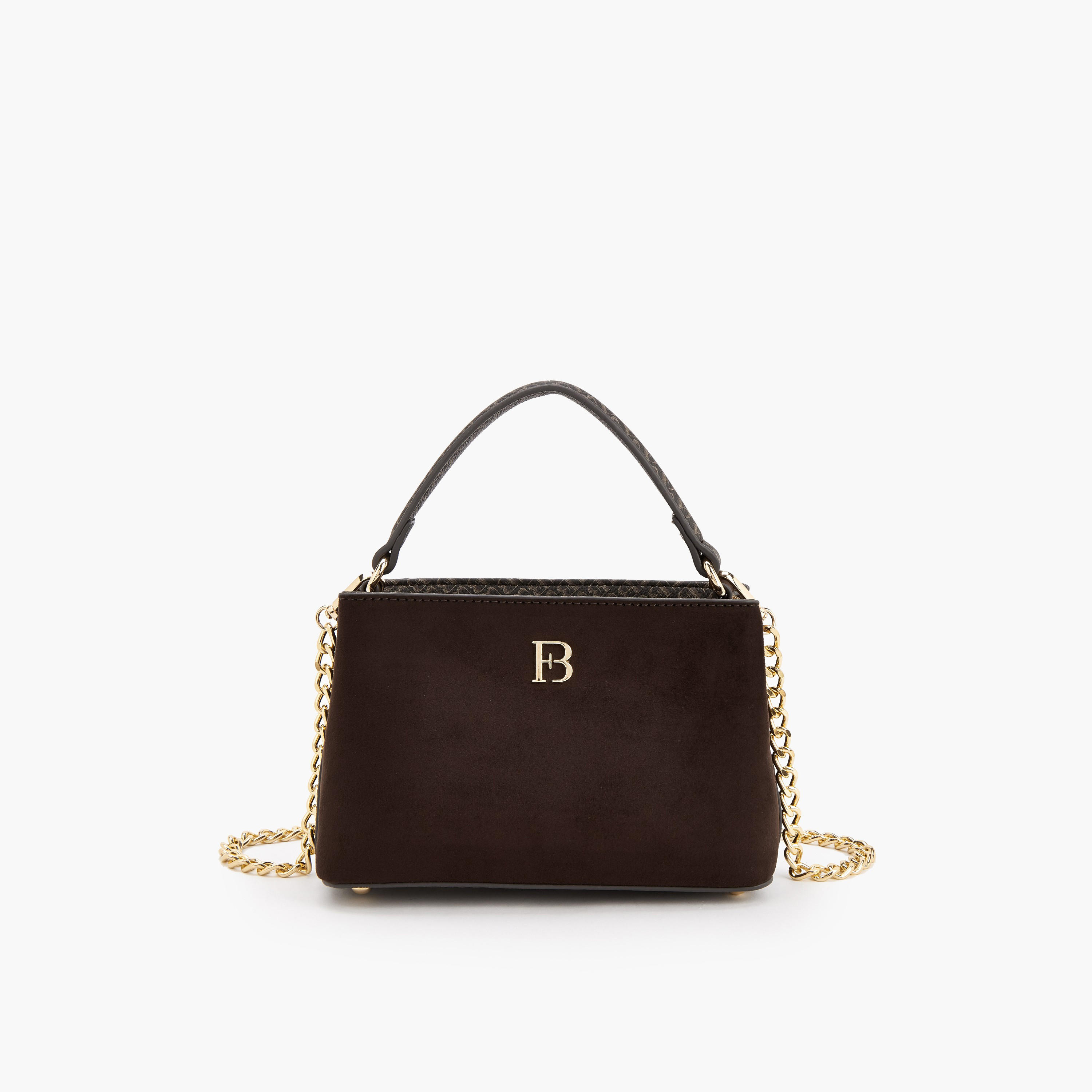 Flora Bella Suede Crossbody Bag with Chain Strap-women-bagsandwallets-handbags-image-1