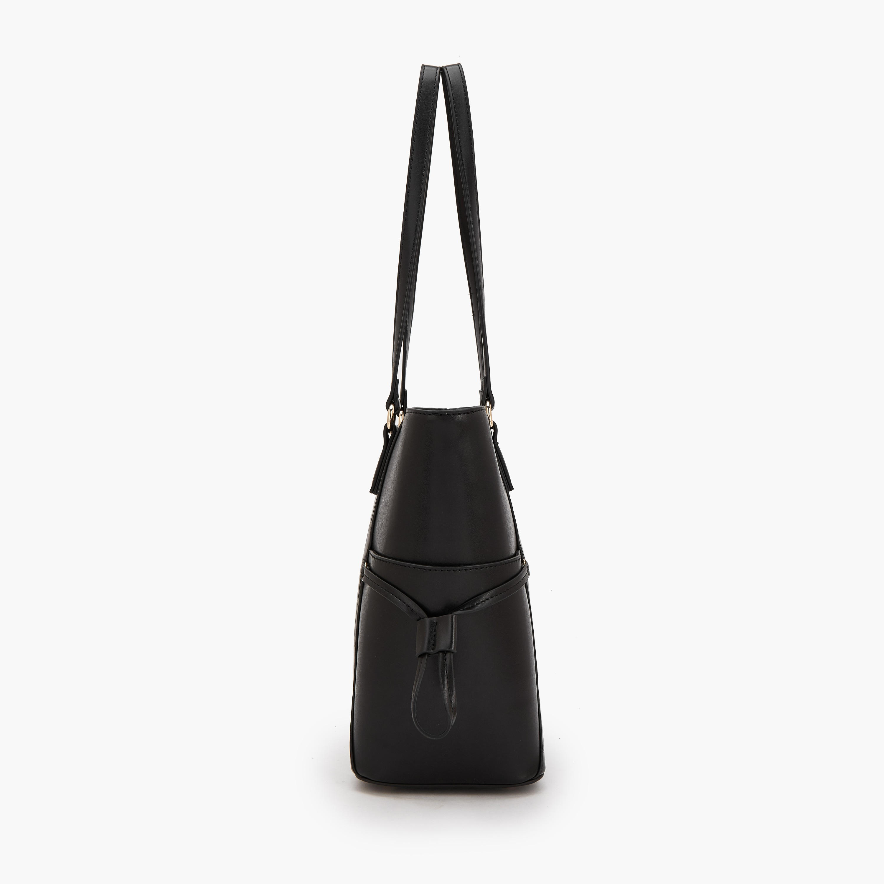 Flora Bella by Shoexpress Textured Tote Bag with Zipper Closure-women-bagsandwallets-handbags-image-5