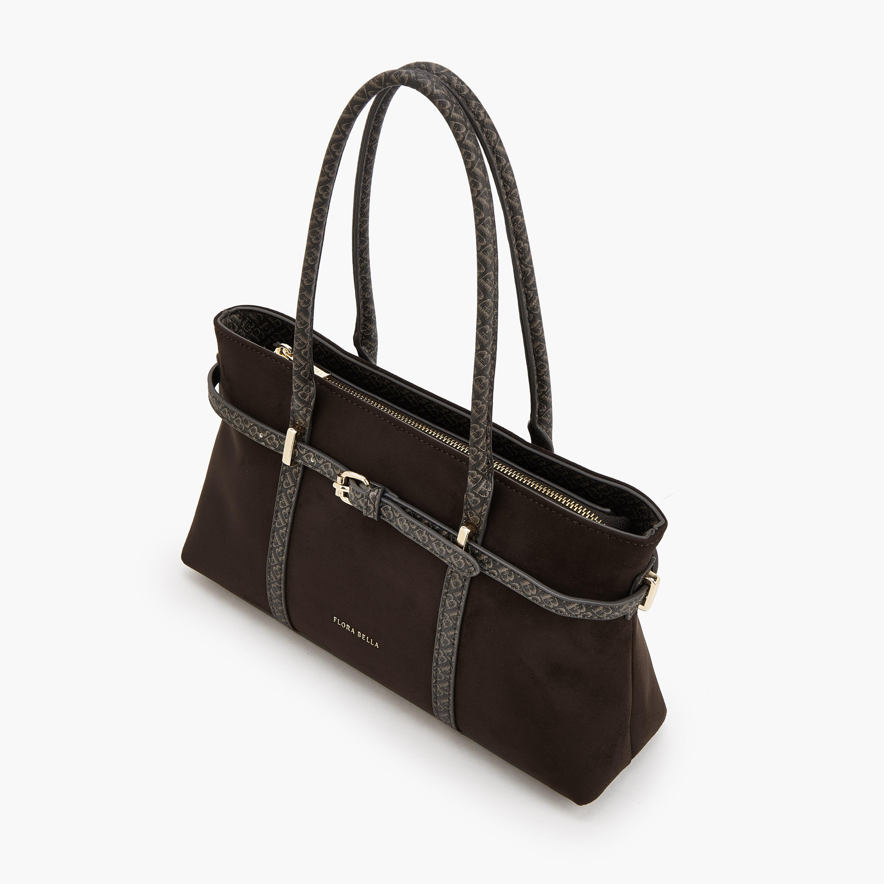 Flora Bella by Shoexpress Monogram Tote Bag with Zip Closure-women-bagsandwallets-handbags-image-5