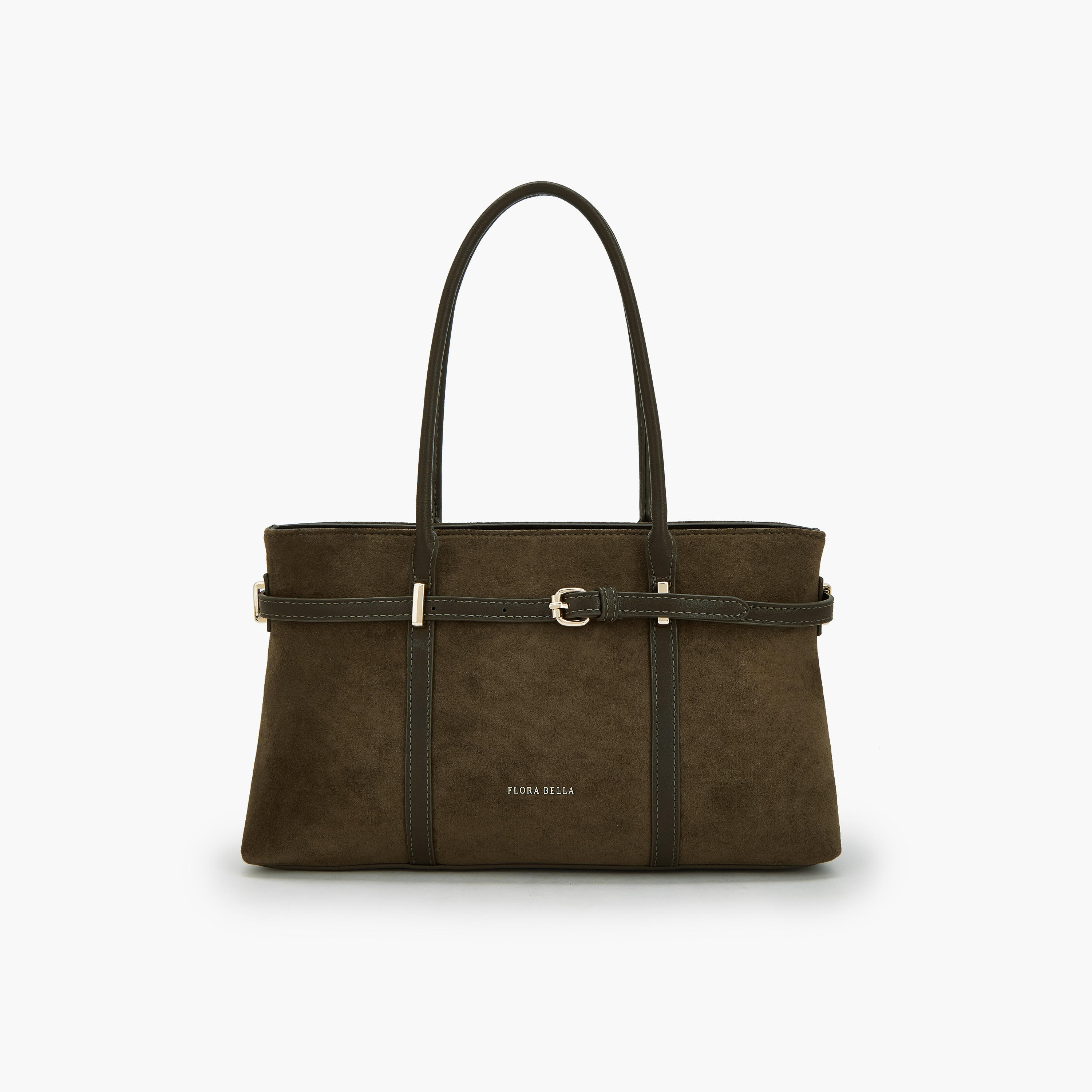 Flora Bella by Shoexpress Textured Tote Bag with Zip Closure-women-bagsandwallets-handbags-image-1