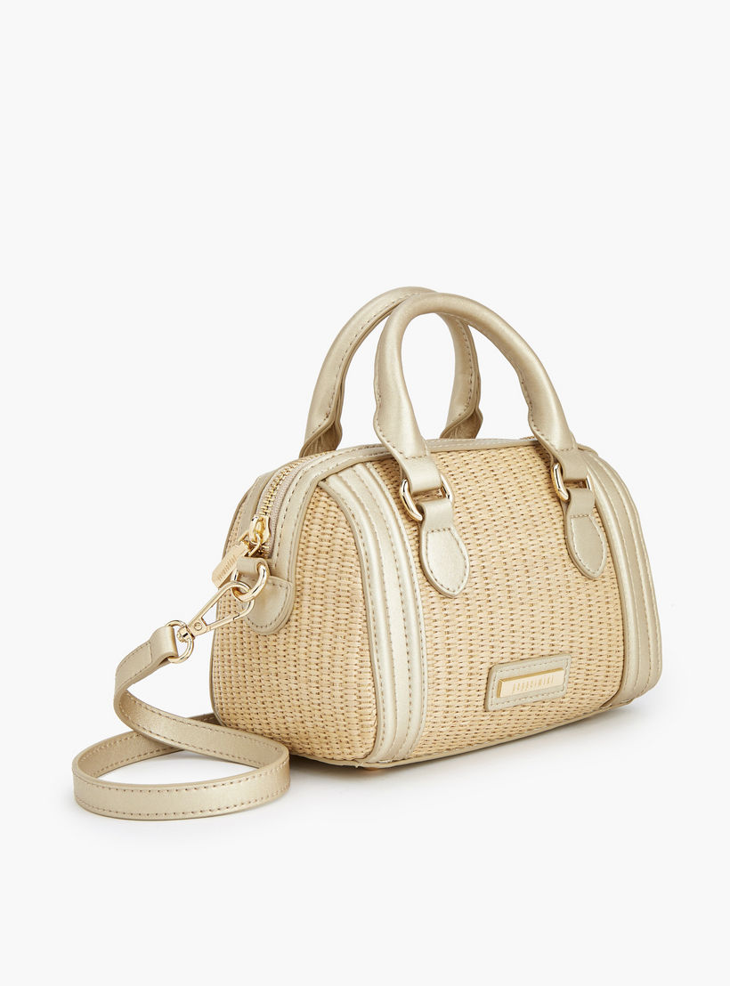 Peppermint Textured Crossbody Bag with Double Handle-women-bagsandwallets-handbags-image-3