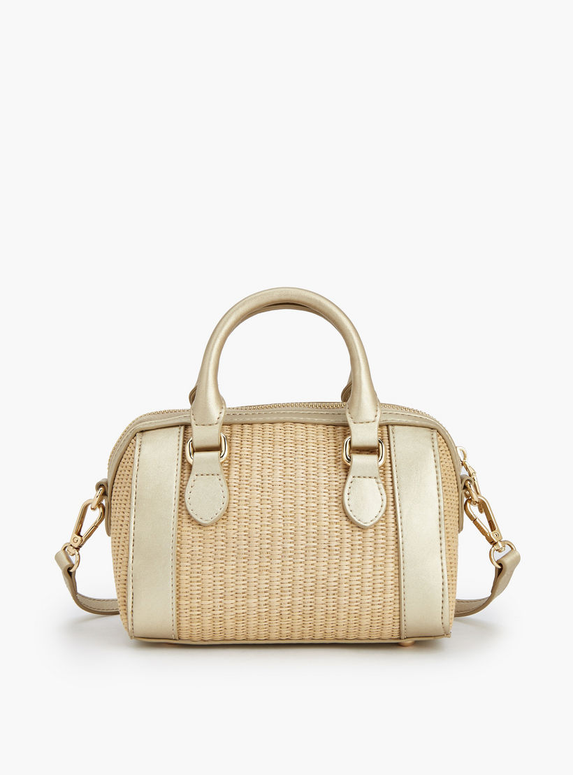 Peppermint Textured Crossbody Bag with Double Handle-women-bagsandwallets-handbags-image-5