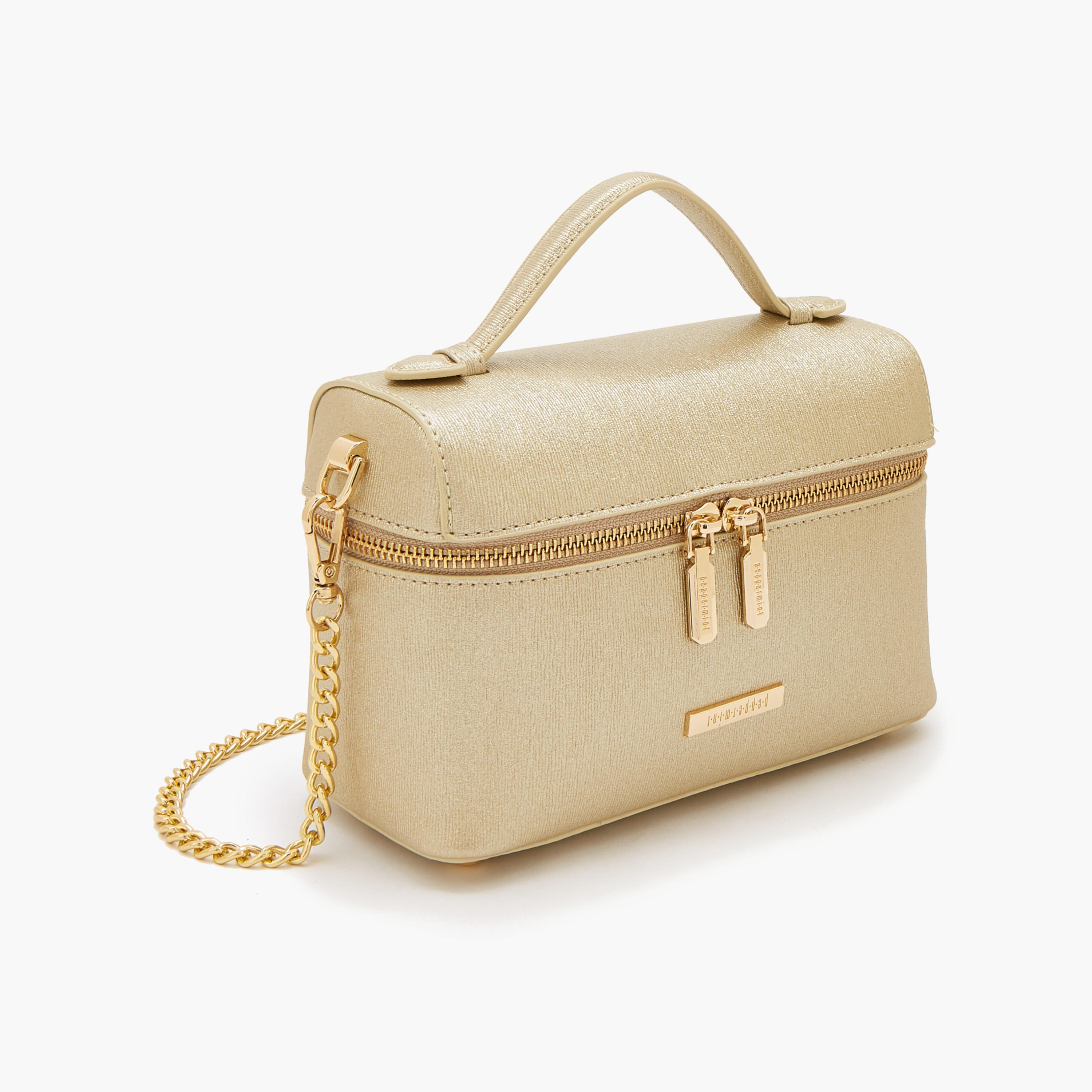 Peppermint Textured Crossbody Bag with Detachable Strap-women-bagsandwallets-handbags-image-2
