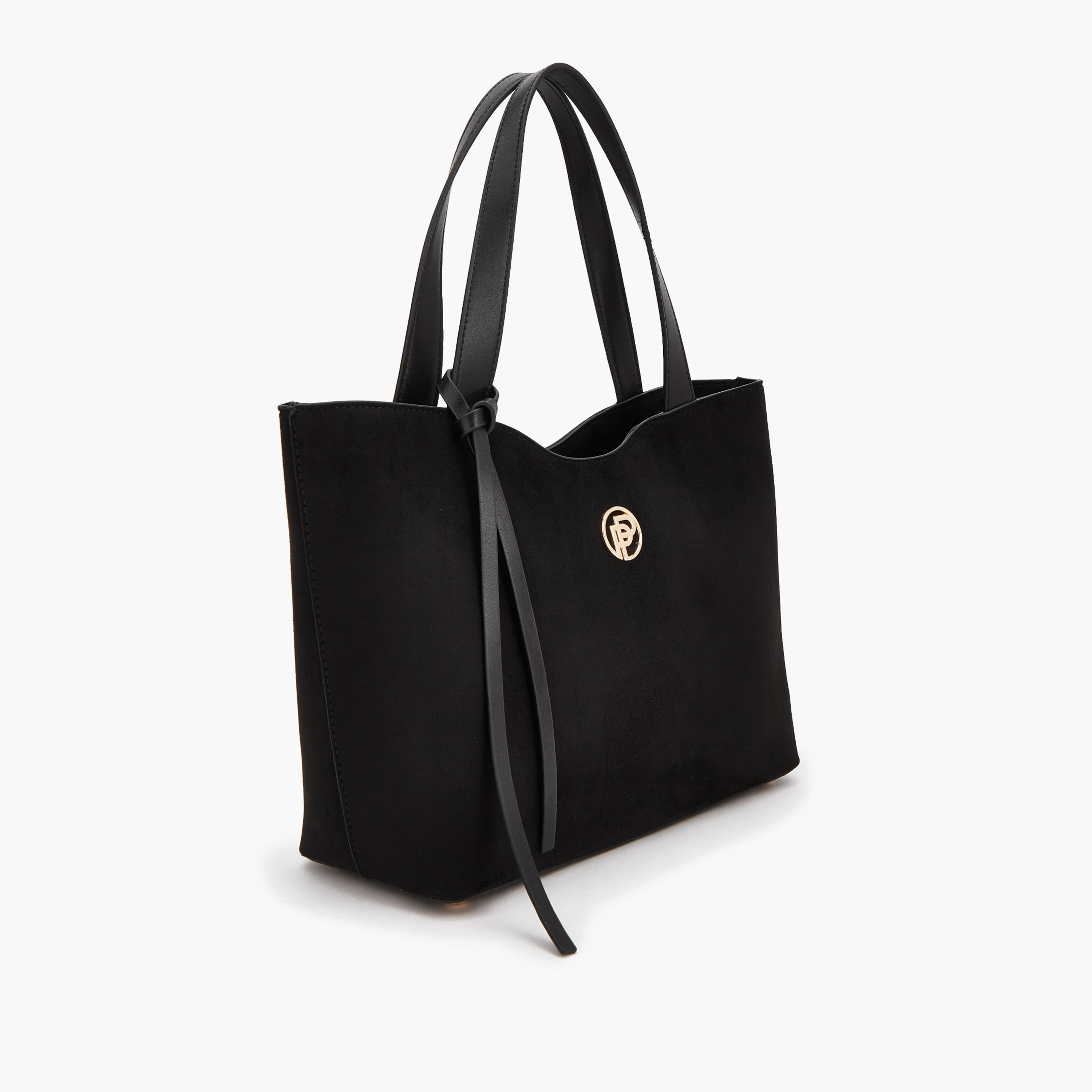 Peppermint Textured Tote Bag with Zip Closure-women-bagsandwallets-handbags-image-3