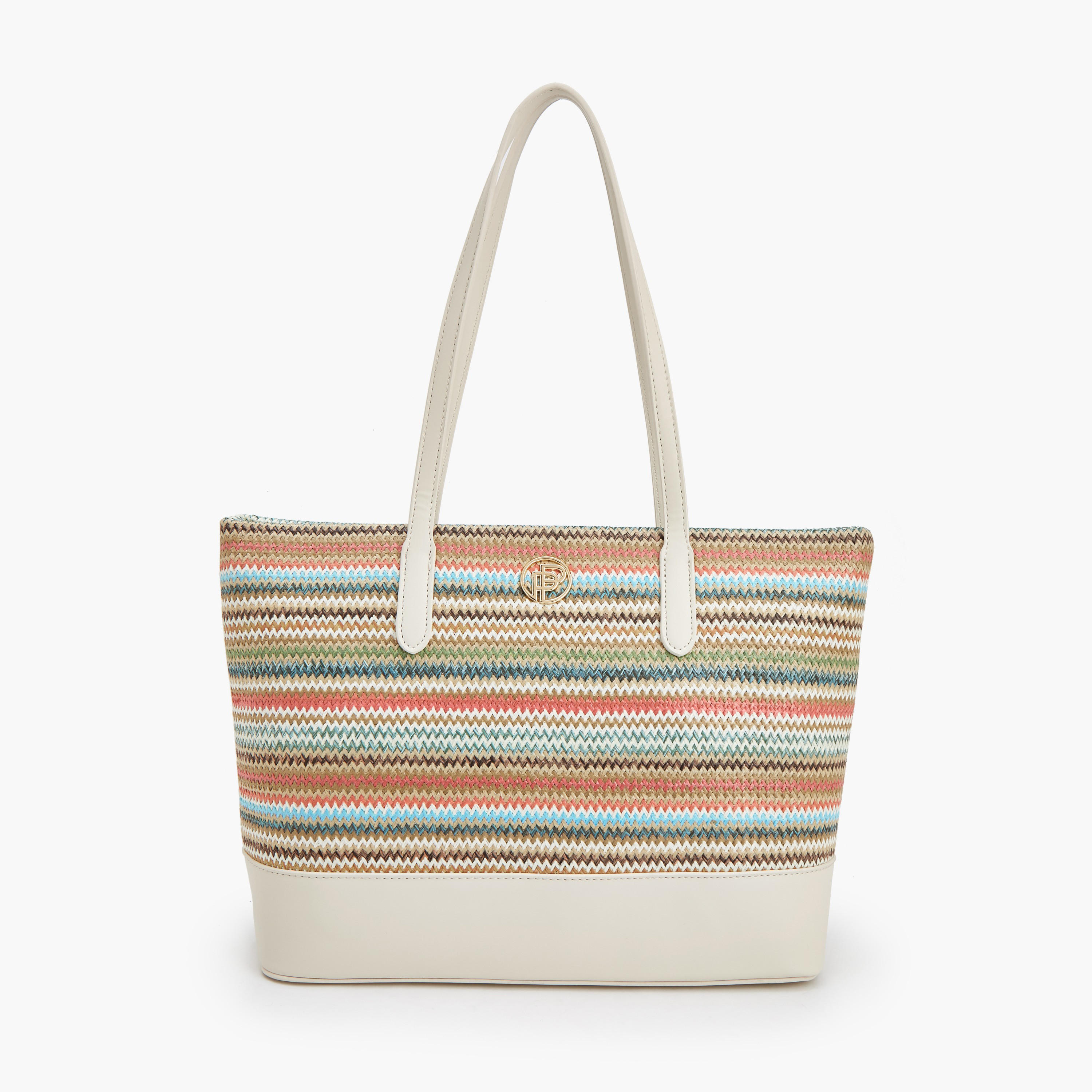 شنطة توتي بارزة الملمس بسحاب إغلاق من بيبرمينت-women-bagsandwallets-handbags-image-1