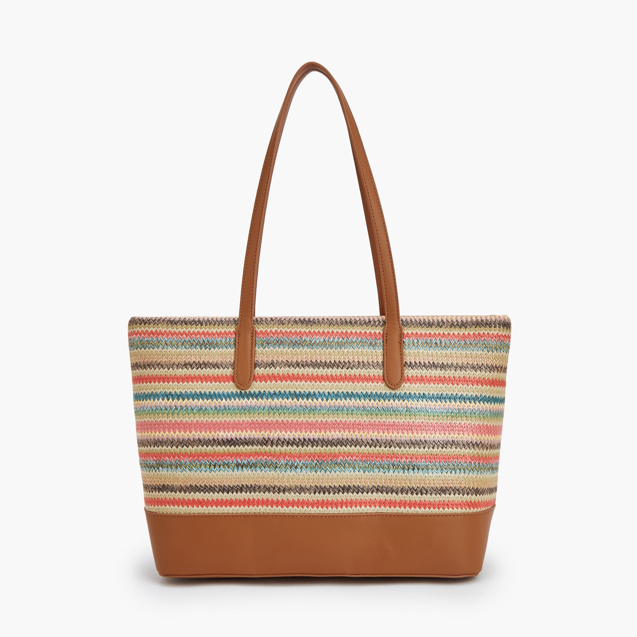 شنطة توتي مخططة بسحّاب إغلاق من بيبرمينت-women-bagsandwallets-handbags-image-4