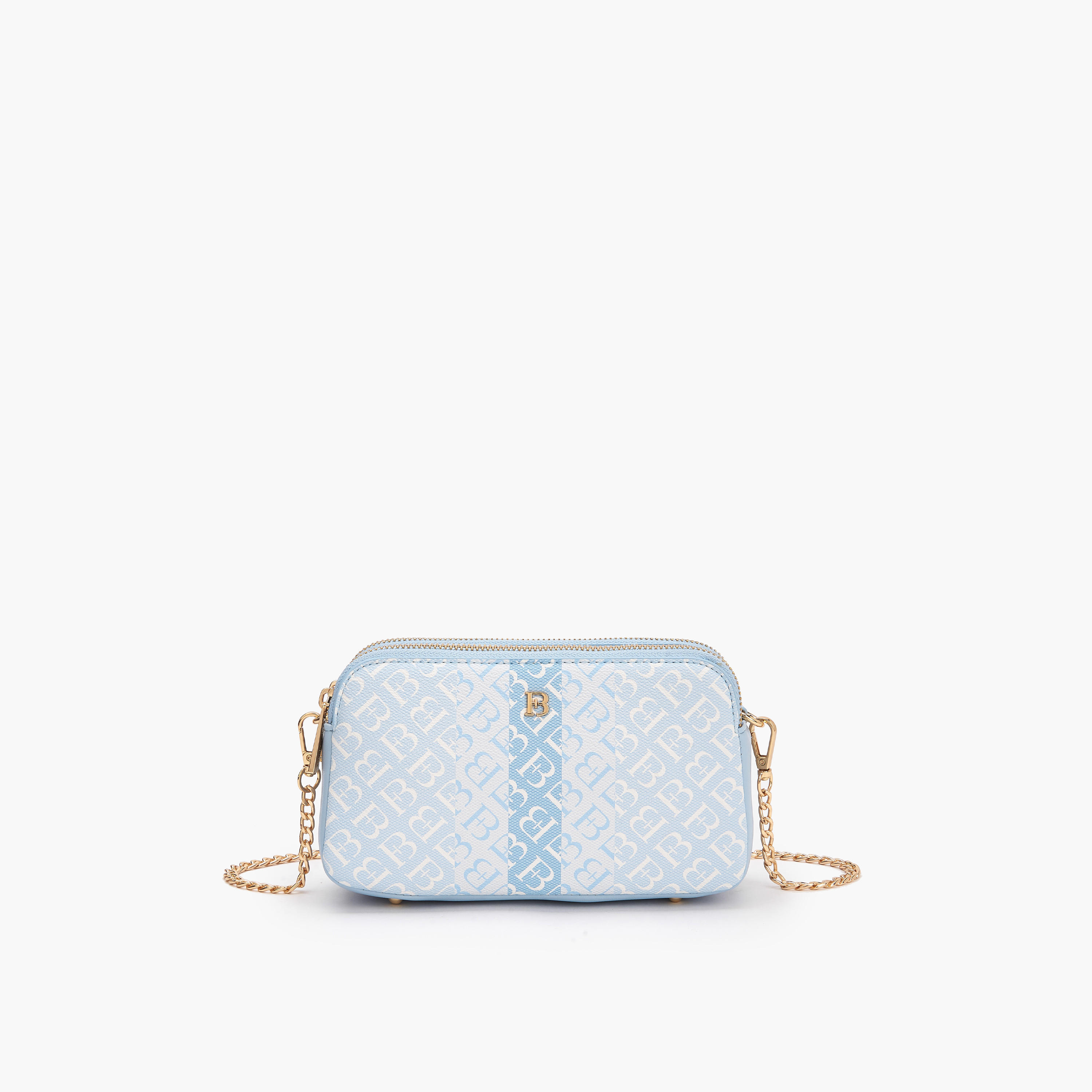 شنطة كروس بودي بطبعات مونوجرام مع حزام سلسلة من فلورا بيلا-women-bagsandwallets-handbags-image-1