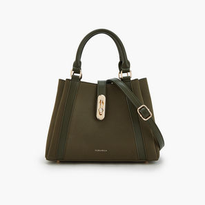 Flora Bella by Shoexpress Solid Tote Bag with Adjustable Strap-women-image-1