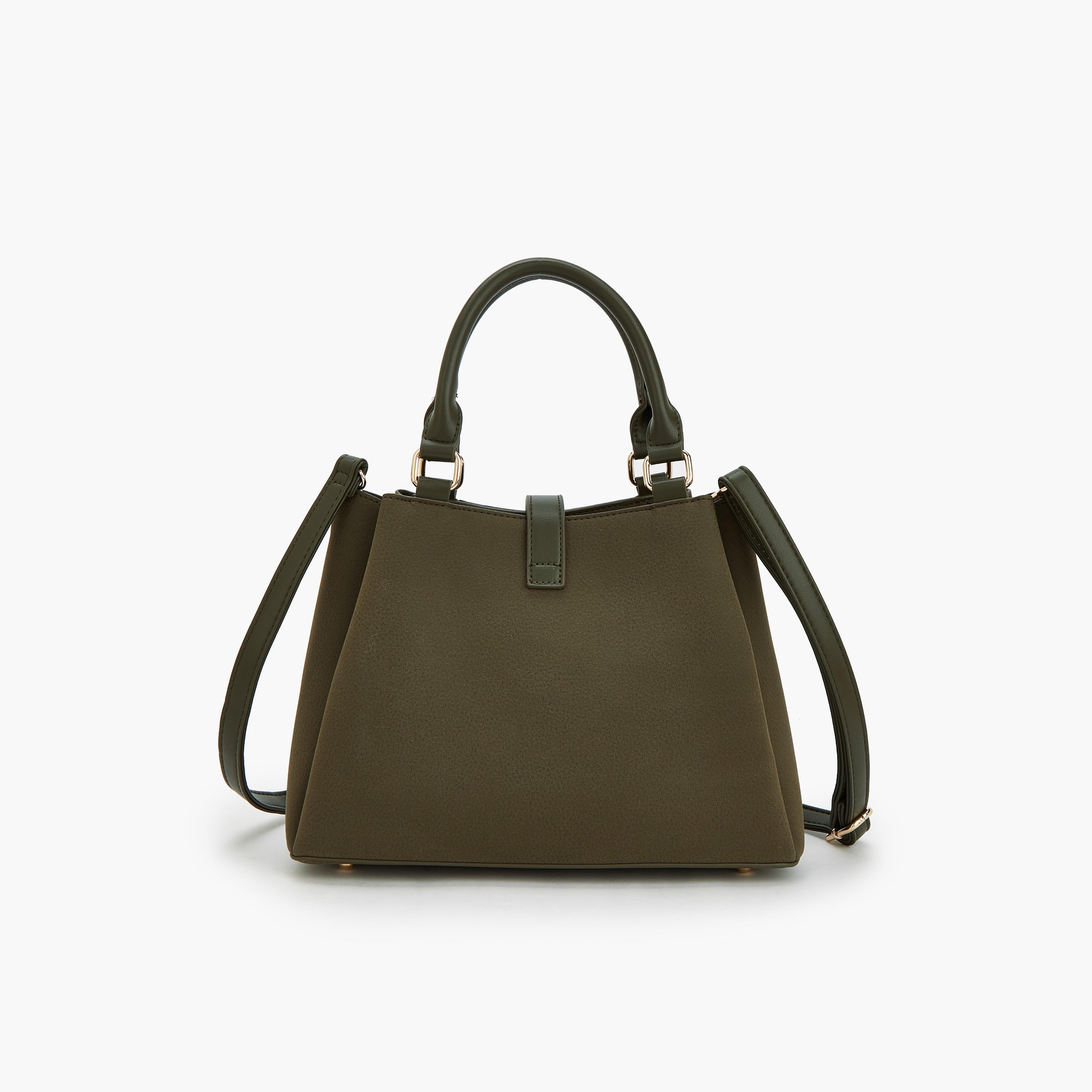 Flora Bella by Shoexpress Solid Tote Bag with Adjustable Strap-women-bagsandwallets-handbags-image-4