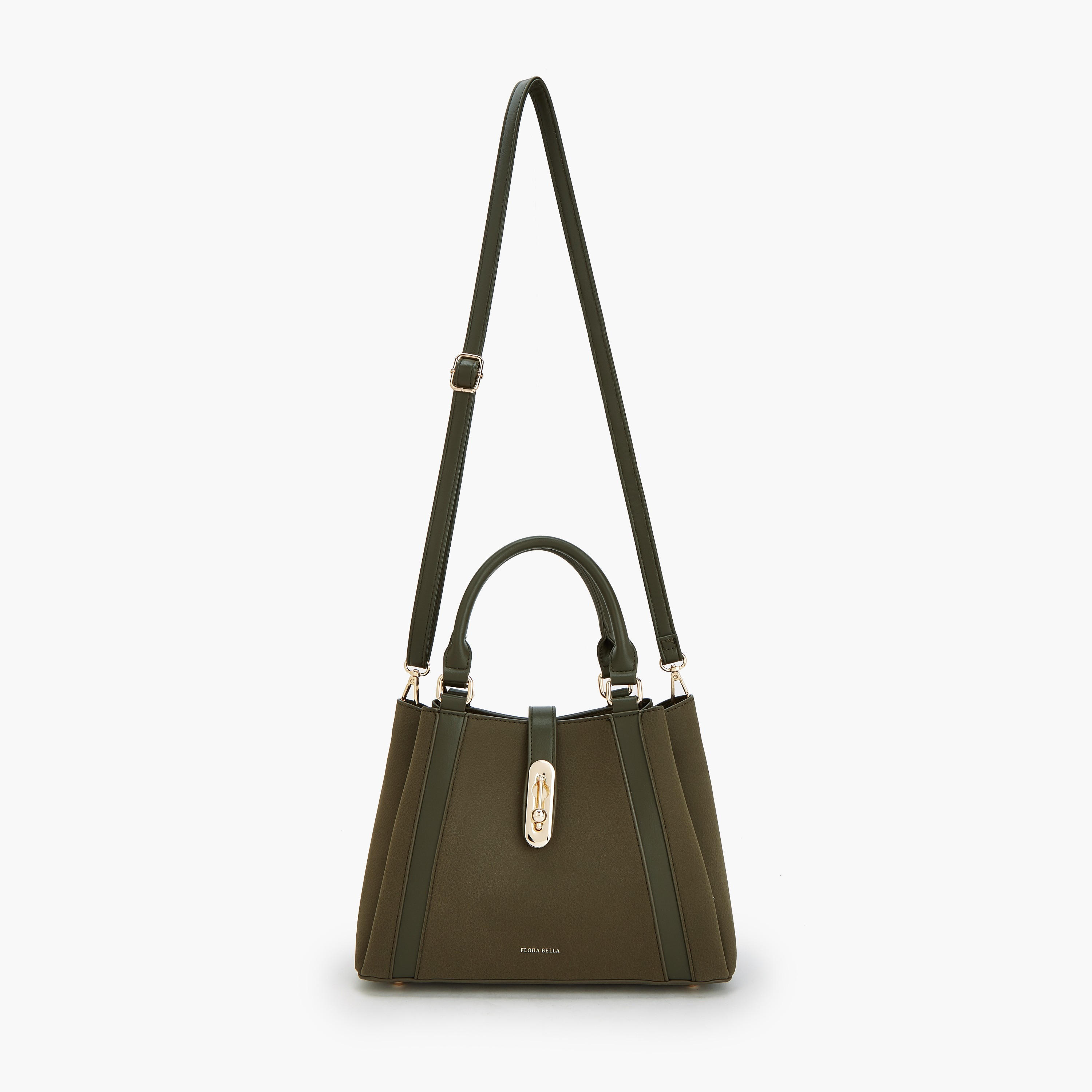 Flora Bella by Shoexpress Solid Tote Bag with Adjustable Strap-women-bagsandwallets-handbags-image-5