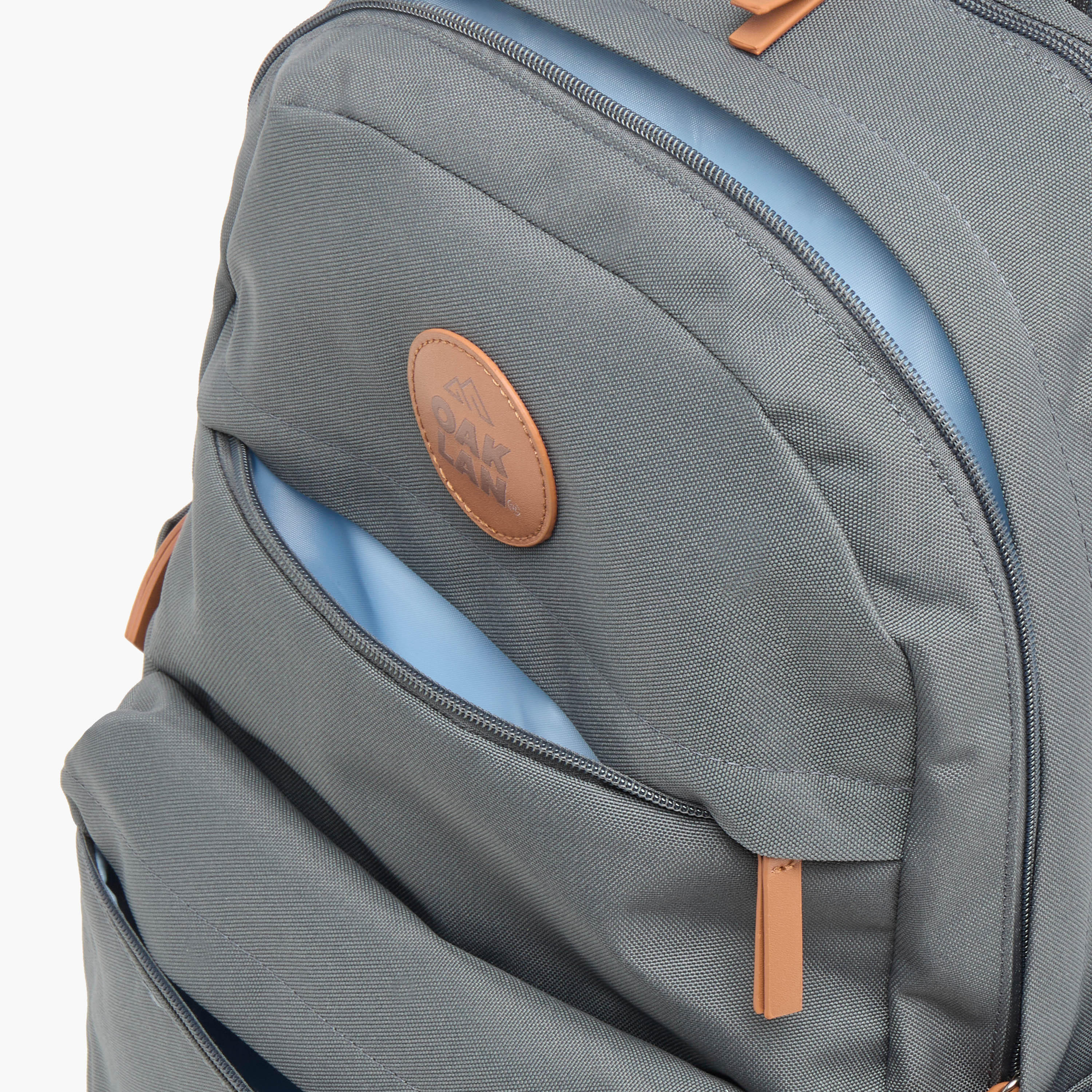 Oaklan by Shoexpress Solid School Backpack with Adjustable Straps - 40x30x15 cm-boys-accessories-bagsandbackpacks-image-6