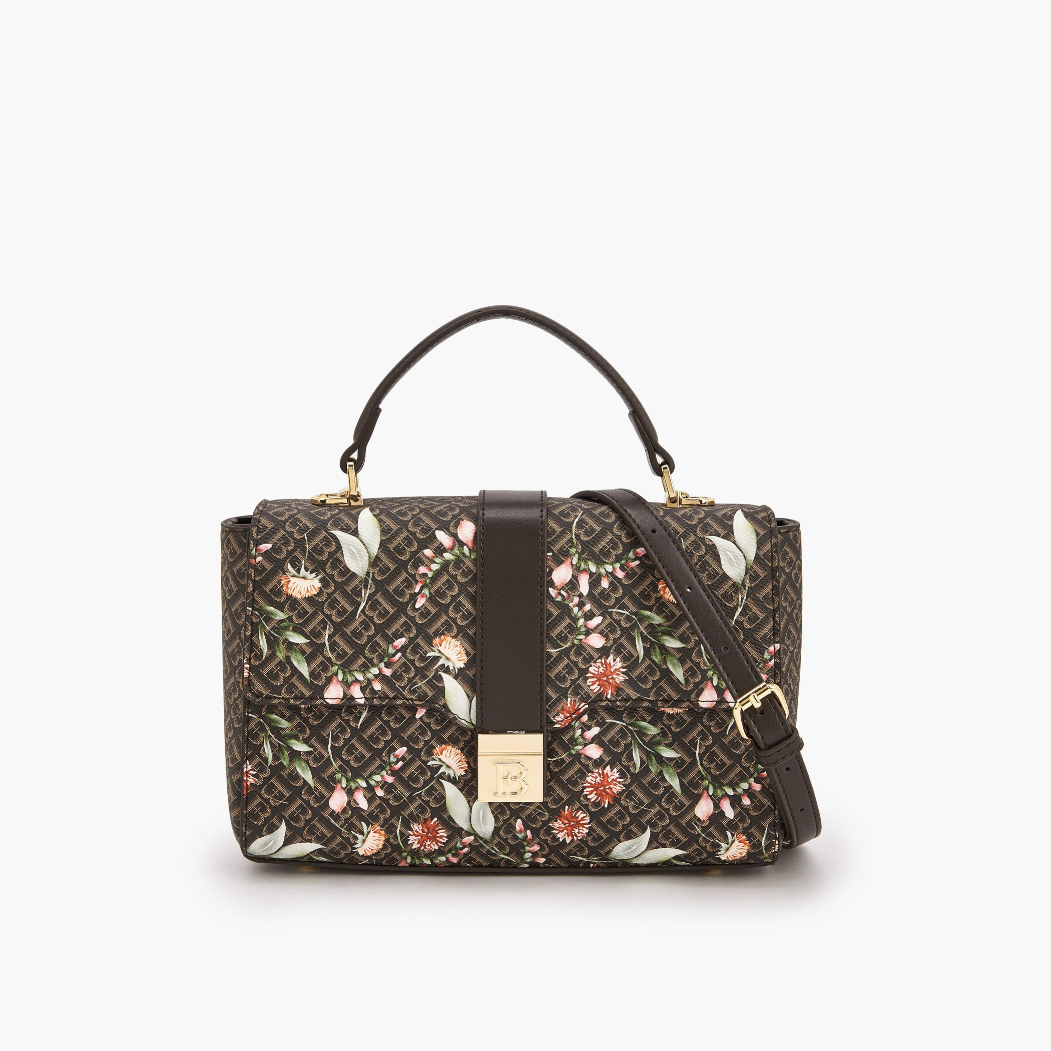 شنطة ساتشيل بطبعات مونوجرام من فلورا بيلا-women-bagsandwallets-handbags-image-1
