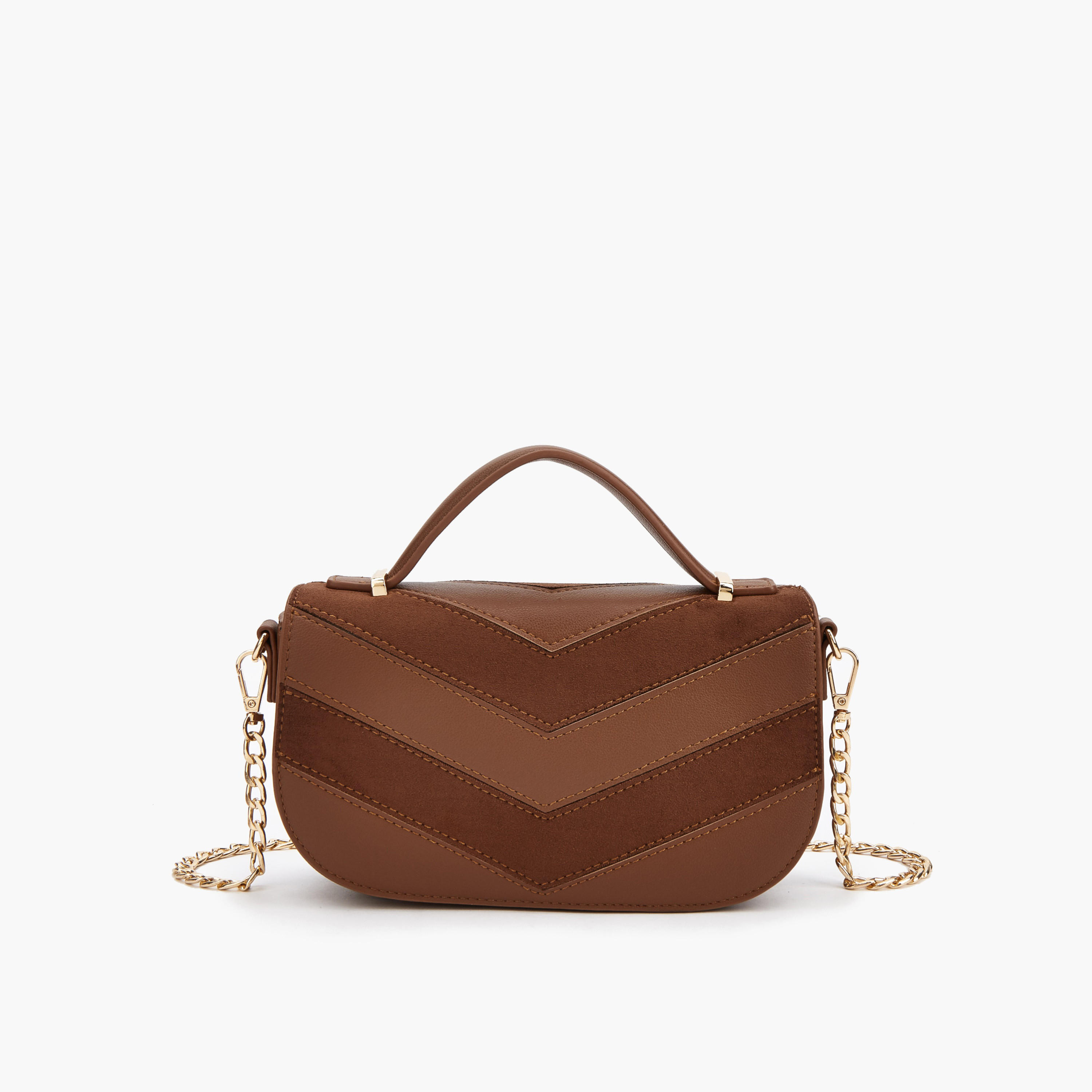 شنطة كروس بودي شمواه شيفرون بحزام سلسلة من فلورا بيلا-women-bagsandwallets-handbags-image-1
