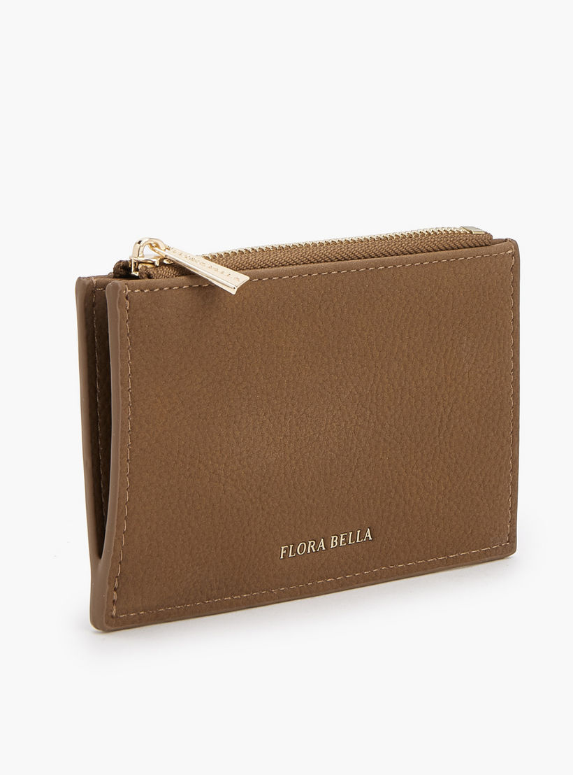Flora Bella Solid Card Holder with Zip Closure-women-bagsandwallets-handbags-image-2