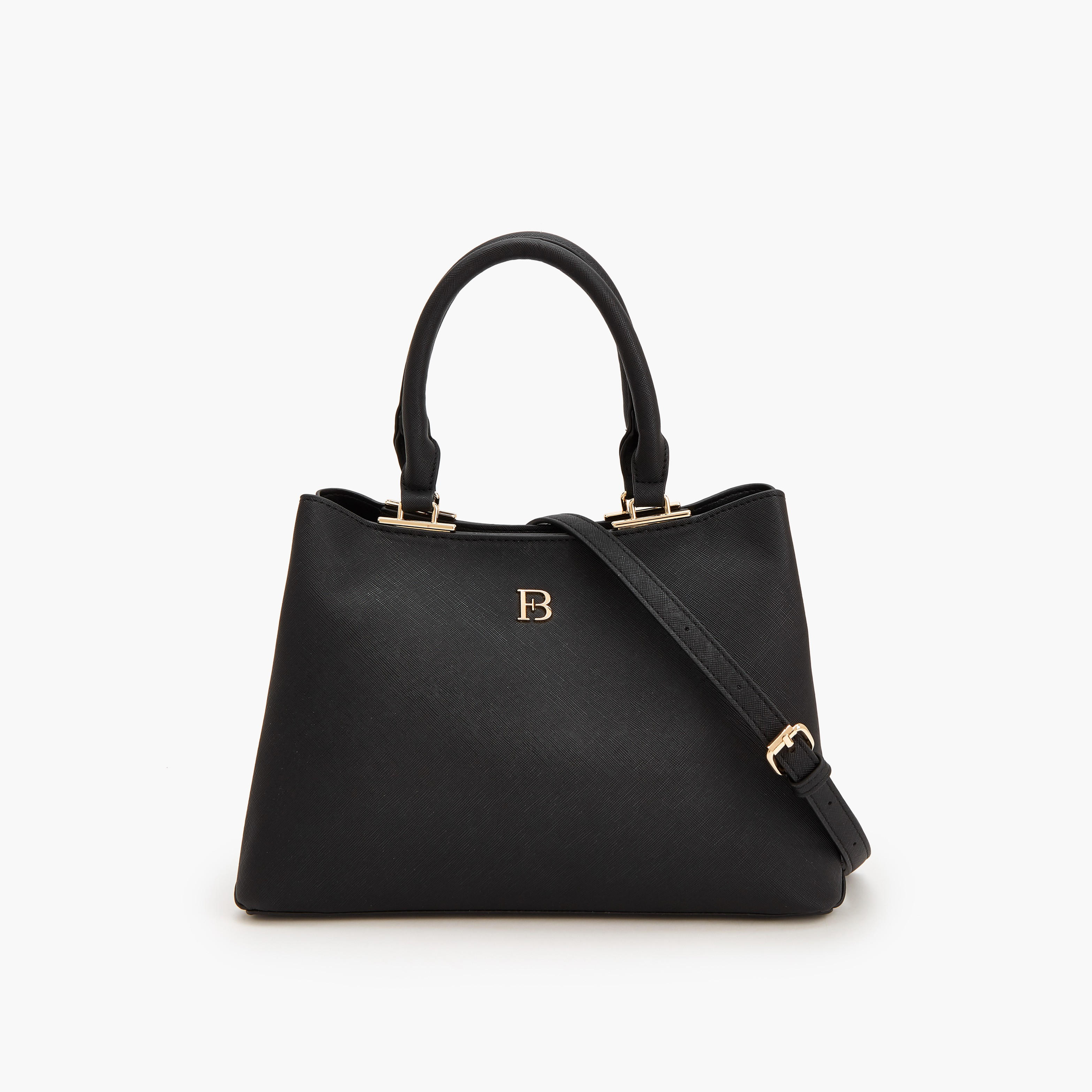 Flora Bella Solid Tote Bag with Detachable Strap-women-bagsandwallets-handbags-image-1
