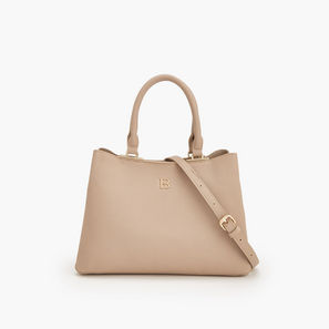 Flora Bella Solid Tote Bag with Detachable Strap-women-image-1