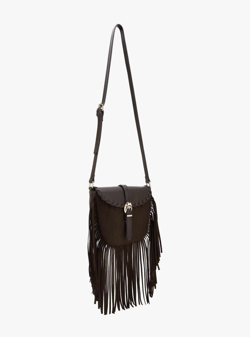 Flora Bella Fringe Detail Crossbody Bag with Adjustable Strap-women-bagsandwallets-handbags-image-2