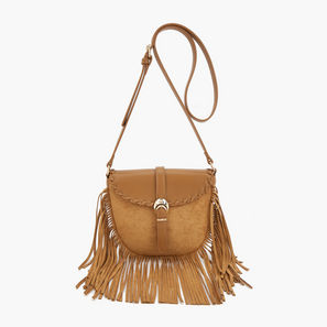 Flora Bella Fringe Detail Crossbody Bag with Adjustable Strap-women-image-1