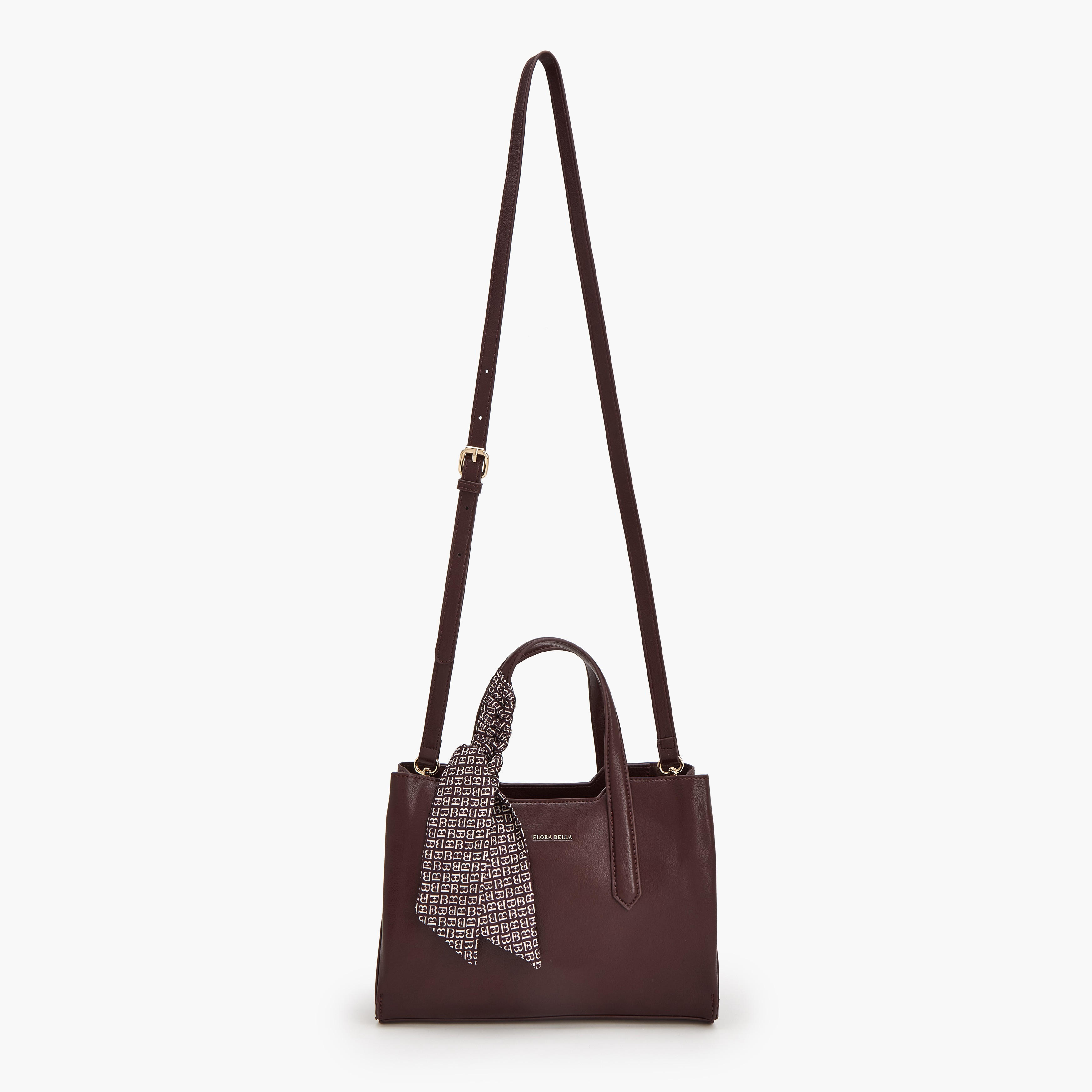 Flora Bella Scarf Accent Tote Bag with Detachable Strap-women-bagsandwallets-handbags-image-2