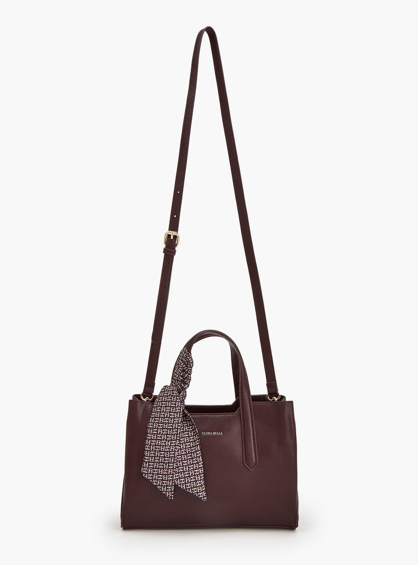 Flora Bella Scarf Accent Tote Bag with Detachable Strap-women-bagsandwallets-handbags-image-2