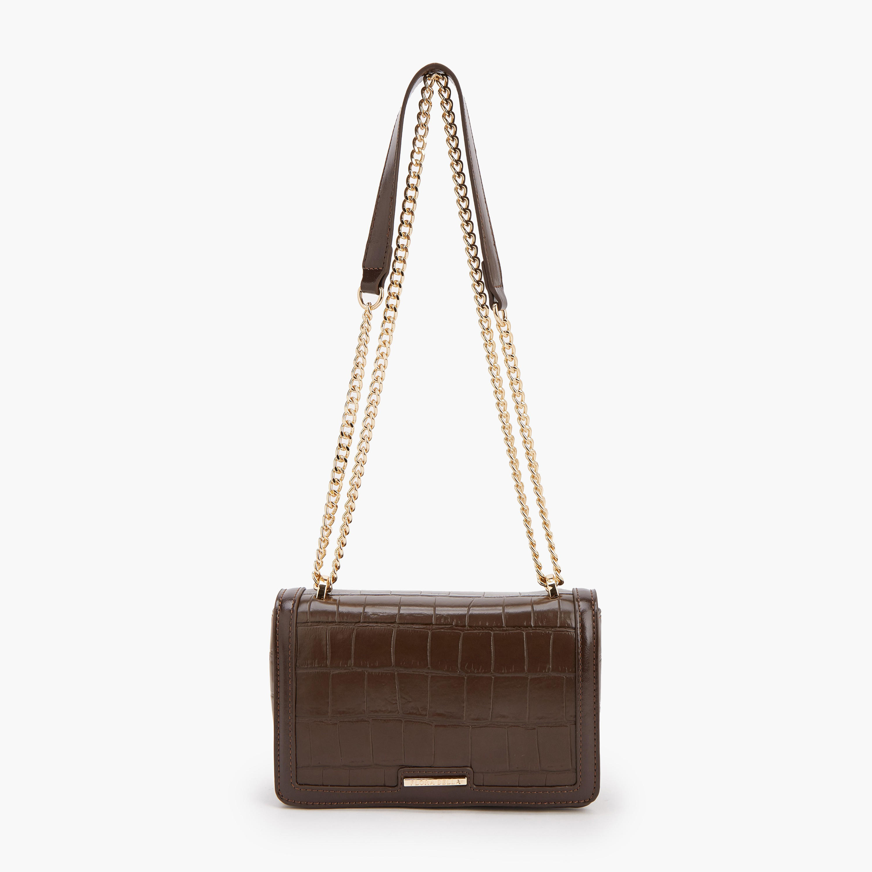 شنطة كروس بودي بارزة الملمس بحزام سلسلة من فلورا بيلا-women-bagsandwallets-handbags-image-1