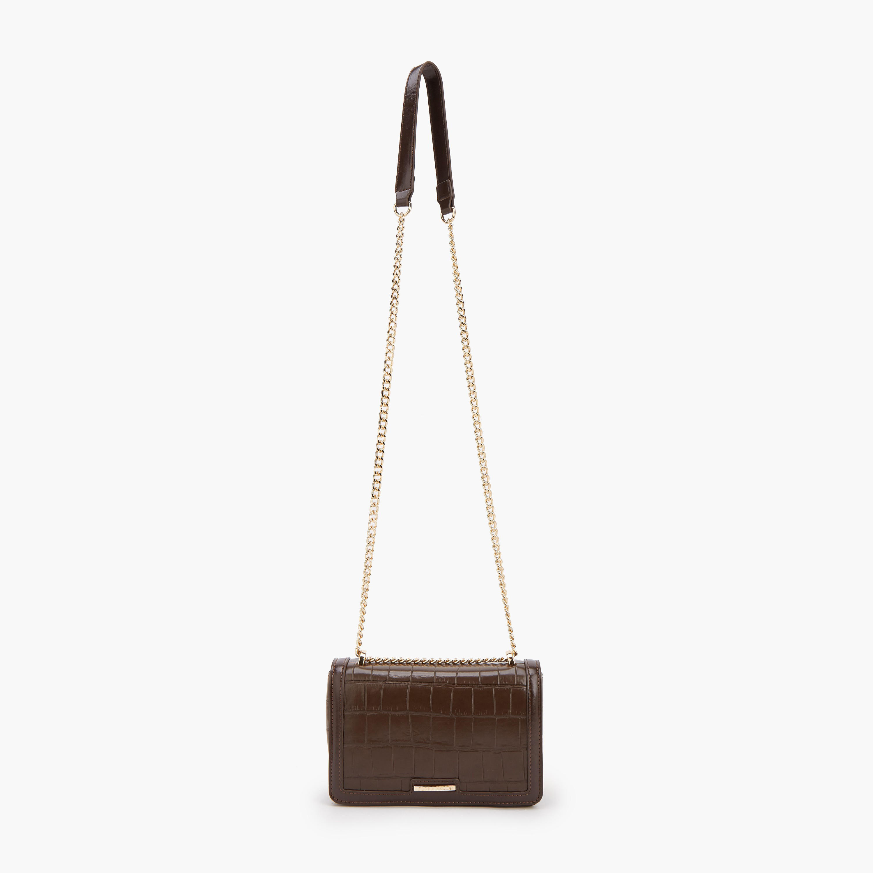 شنطة كروس بودي بارزة الملمس بحزام سلسلة من فلورا بيلا-women-bagsandwallets-handbags-image-2