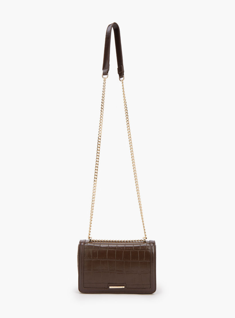 شنطة كروس بودي بارزة الملمس بحزام سلسلة من فلورا بيلا-women-bagsandwallets-handbags-image-2