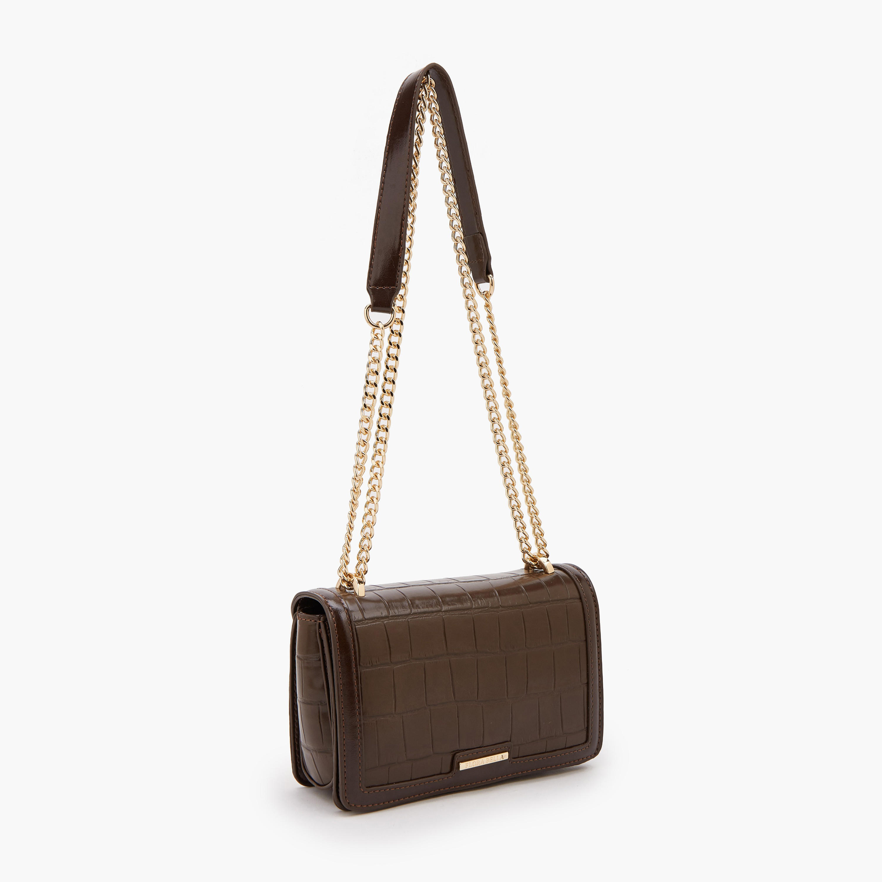 شنطة كروس بودي بارزة الملمس بحزام سلسلة من فلورا بيلا-women-bagsandwallets-handbags-image-3