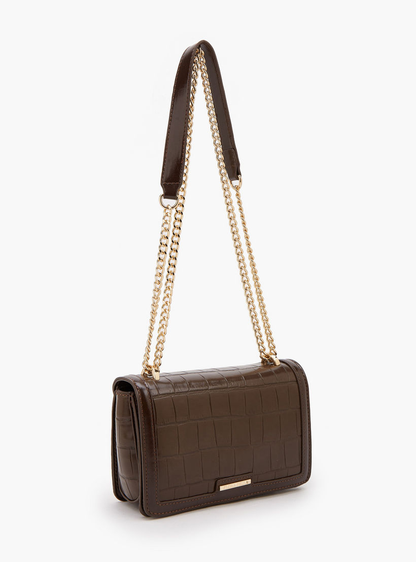 شنطة كروس بودي بارزة الملمس بحزام سلسلة من فلورا بيلا-women-bagsandwallets-handbags-image-3