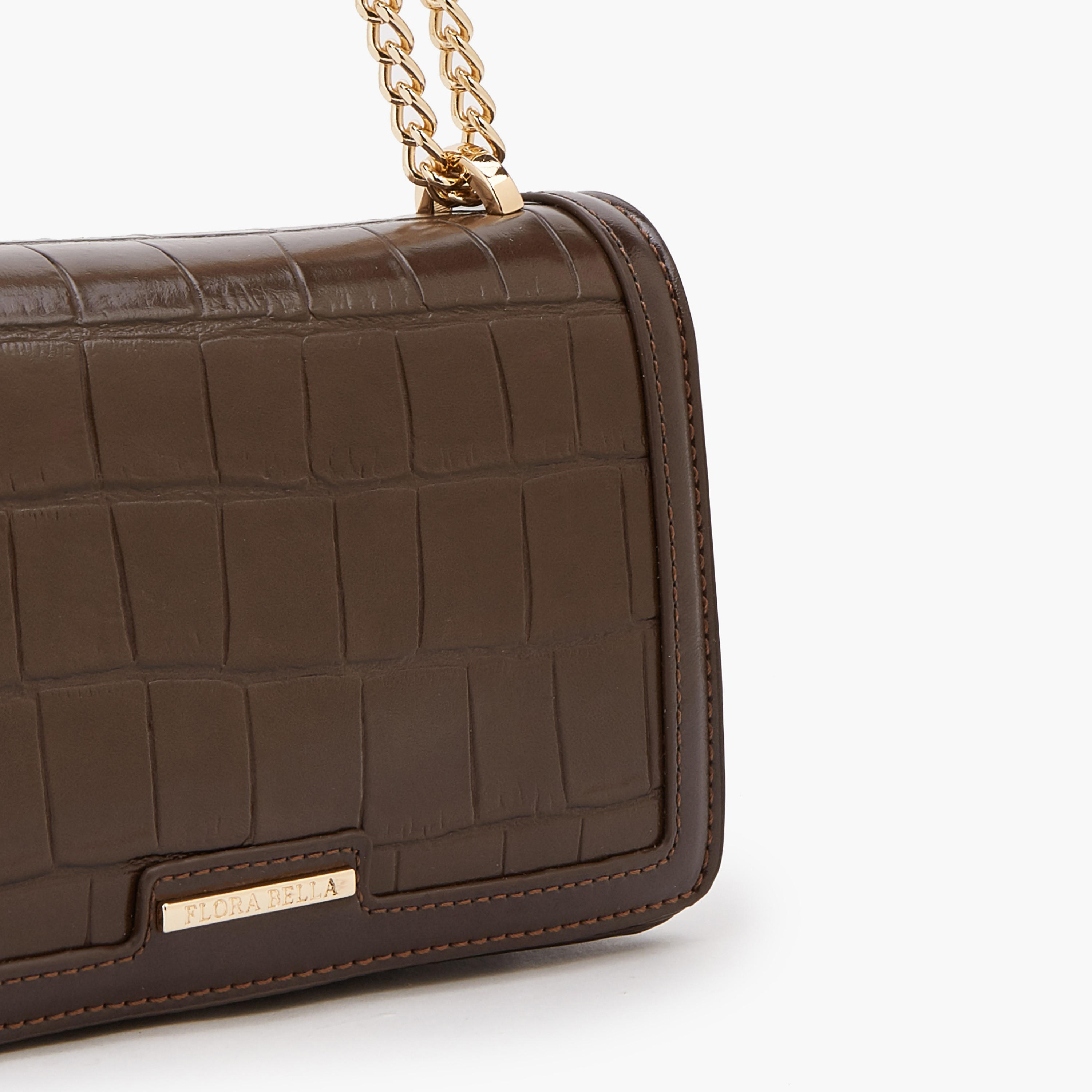 شنطة كروس بودي بارزة الملمس بحزام سلسلة من فلورا بيلا-women-bagsandwallets-handbags-image-4