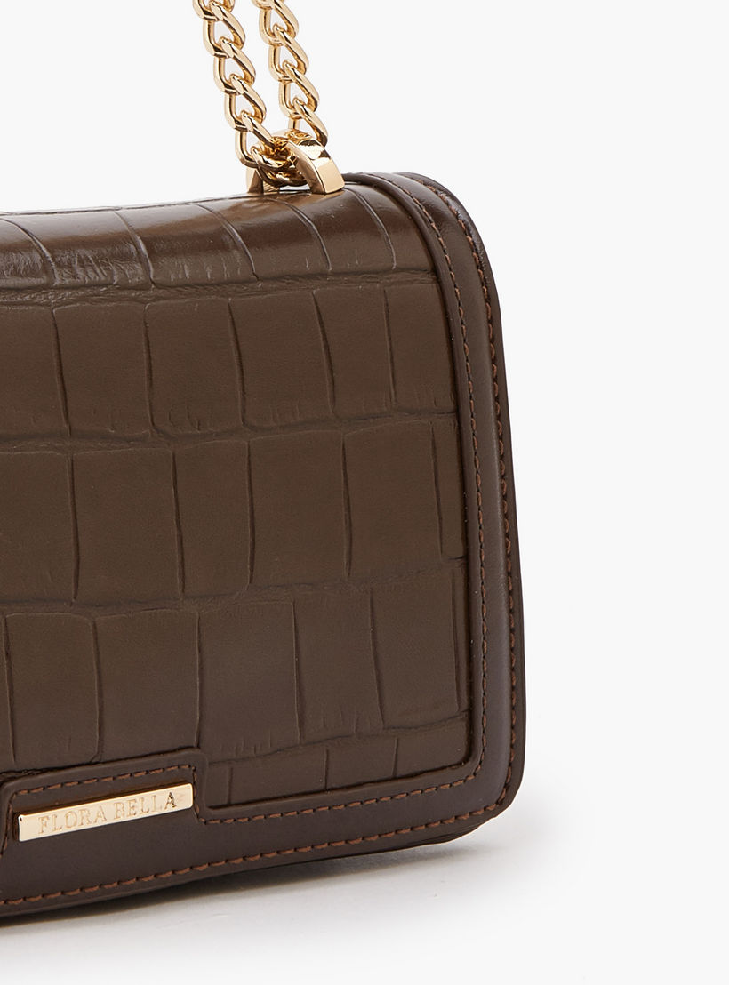 شنطة كروس بودي بارزة الملمس بحزام سلسلة من فلورا بيلا-women-bagsandwallets-handbags-image-4