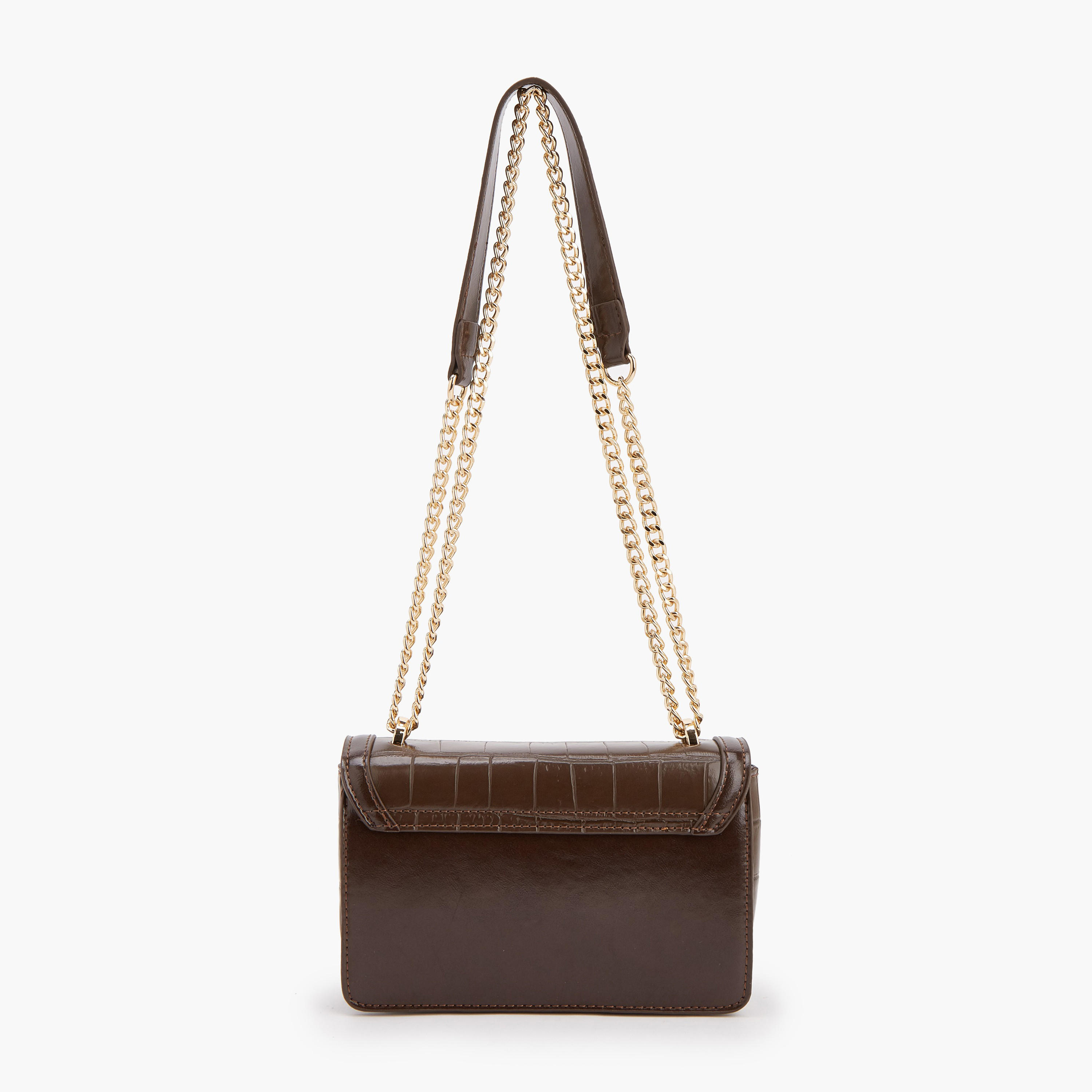 شنطة كروس بودي بارزة الملمس بحزام سلسلة من فلورا بيلا-women-bagsandwallets-handbags-image-5