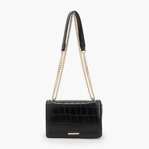 Flora Bella Textured Crossbody Bag with Chain Strap-women-image-1