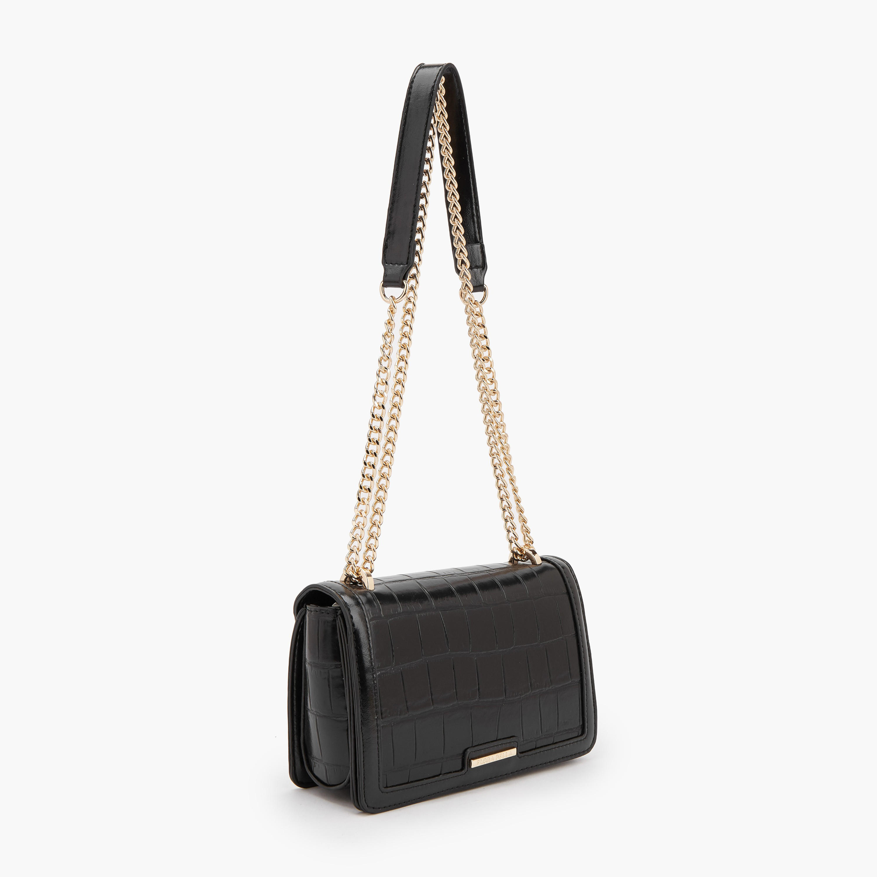 Flora Bella Textured Crossbody Bag with Chain Strap-women-bagsandwallets-handbags-image-3